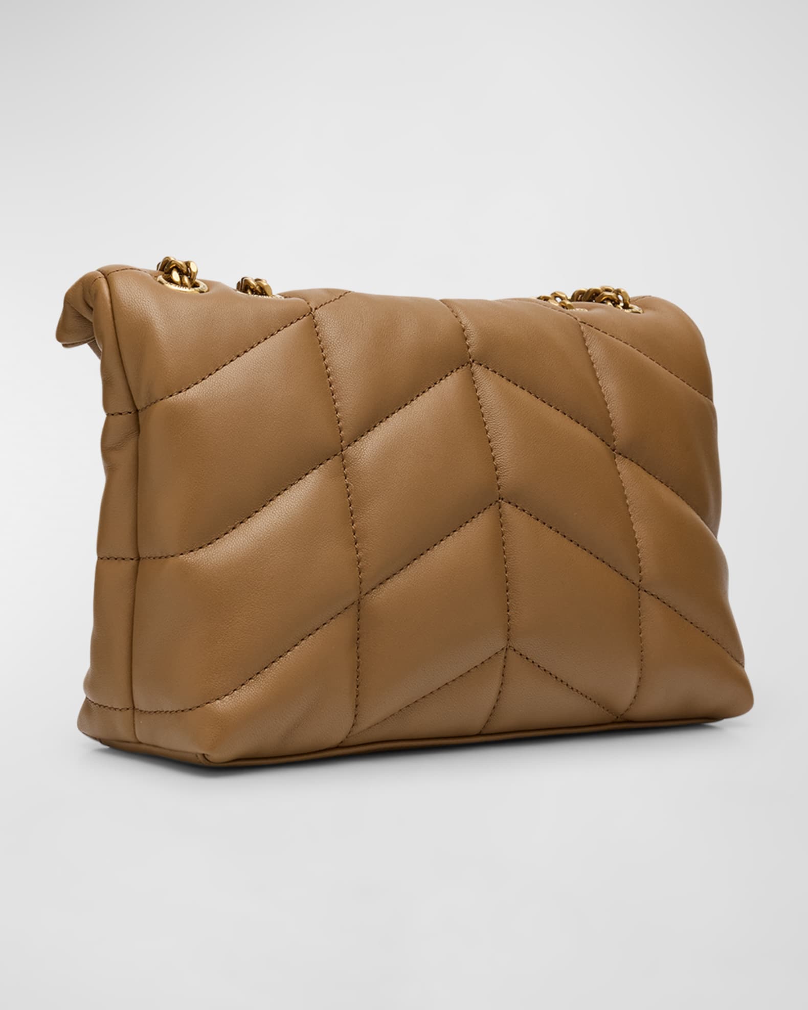 Saint Laurent Lou Puffer Toy YSL Shoulder Bag in Quilted