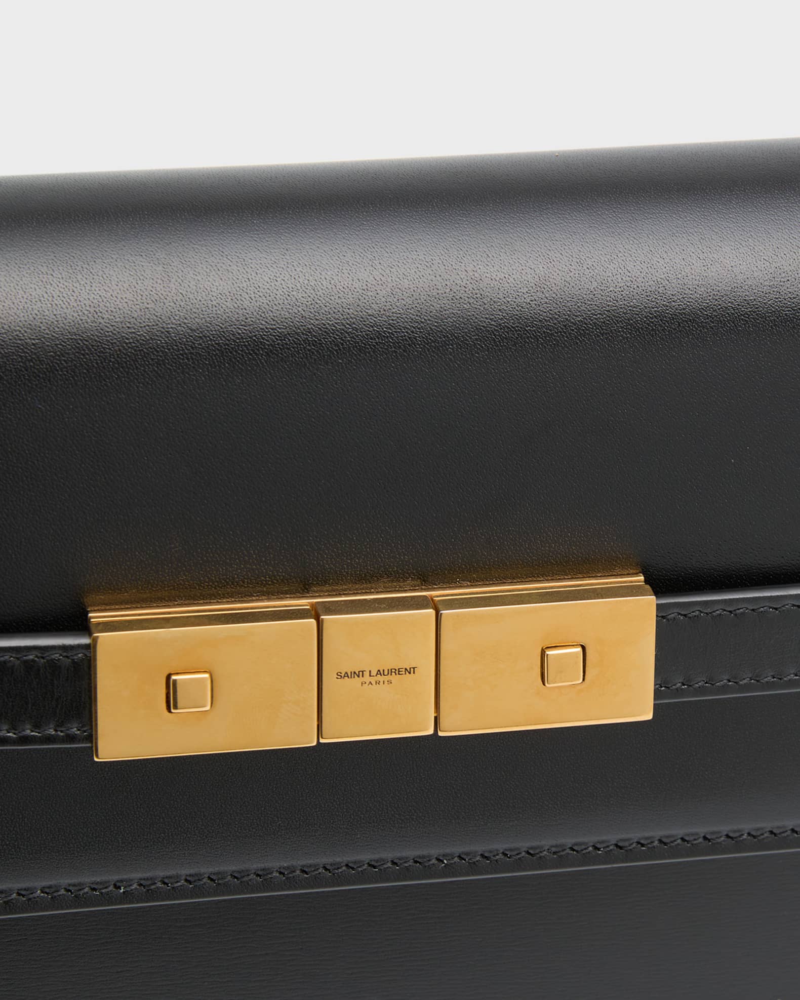 Saint Laurent Manhattan Small Shoulder Bag in Smooth Leather