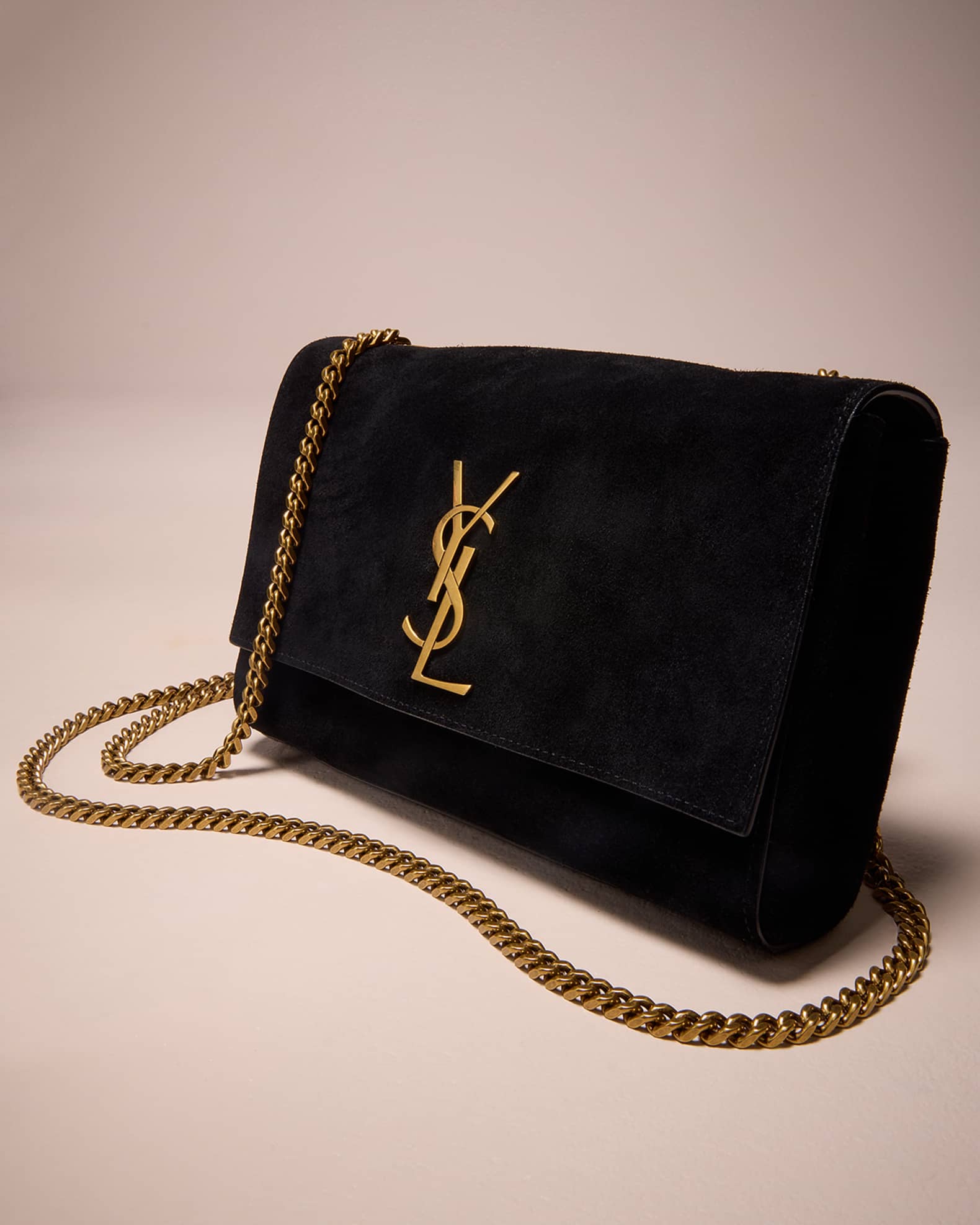 Saint Laurent Kate Reversible Small YSL Crossbody Bag in