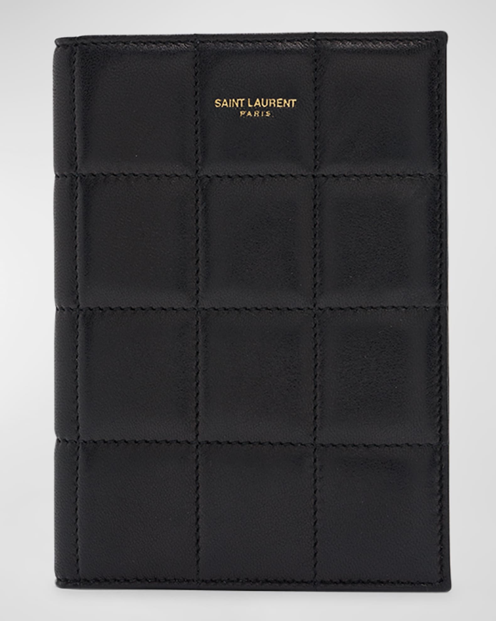 Saint Laurent Small Quilted Passport Wallet