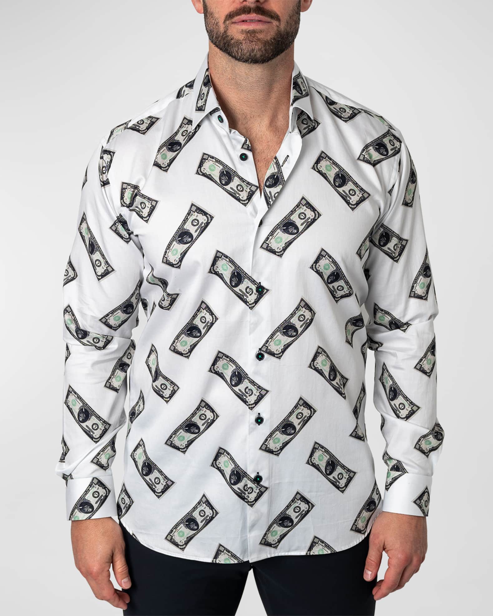 Men's Fibonacci Money Sport Shirt 0