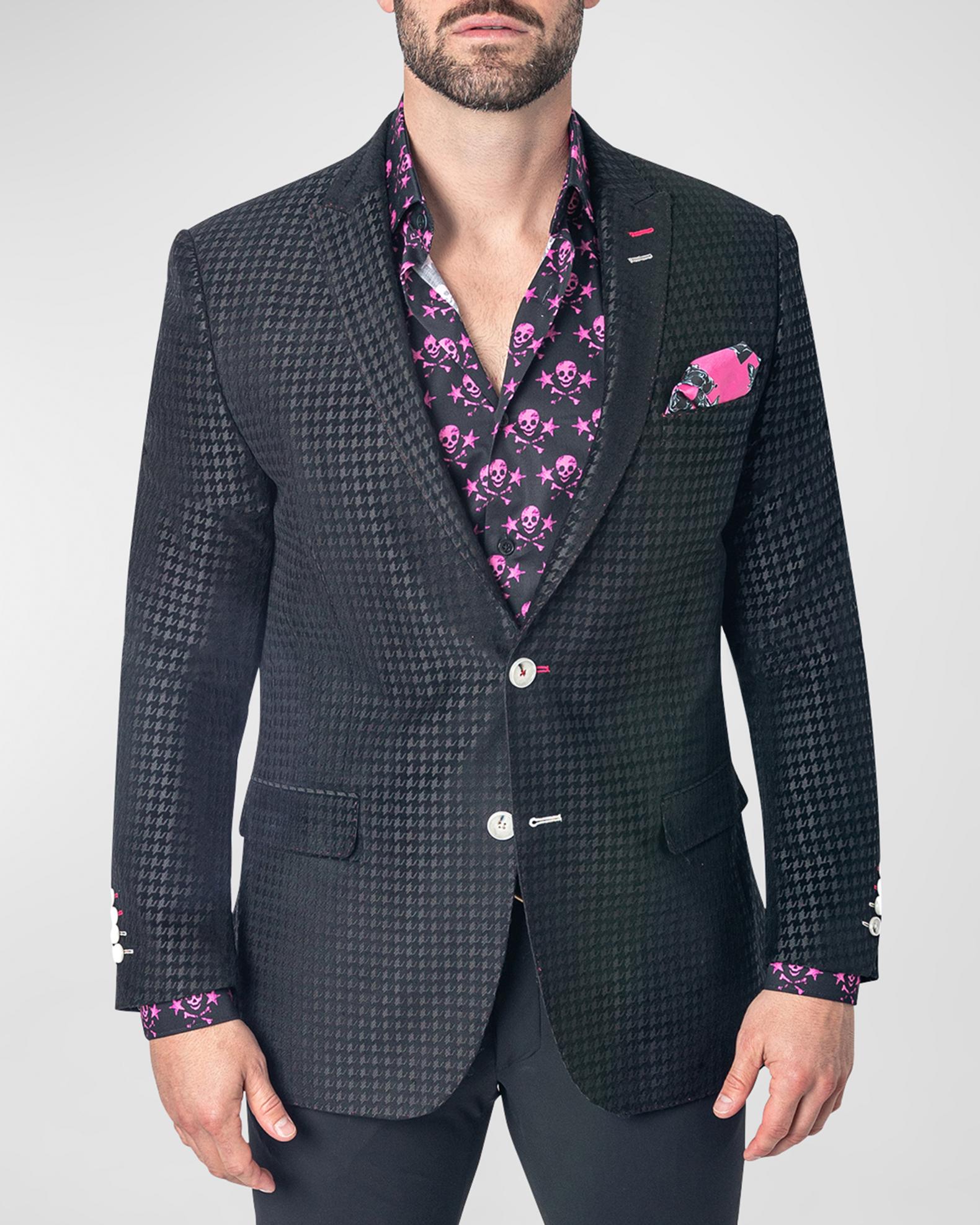 Maceoo Men's Descartes Houndstooth Blazer | Neiman Marcus