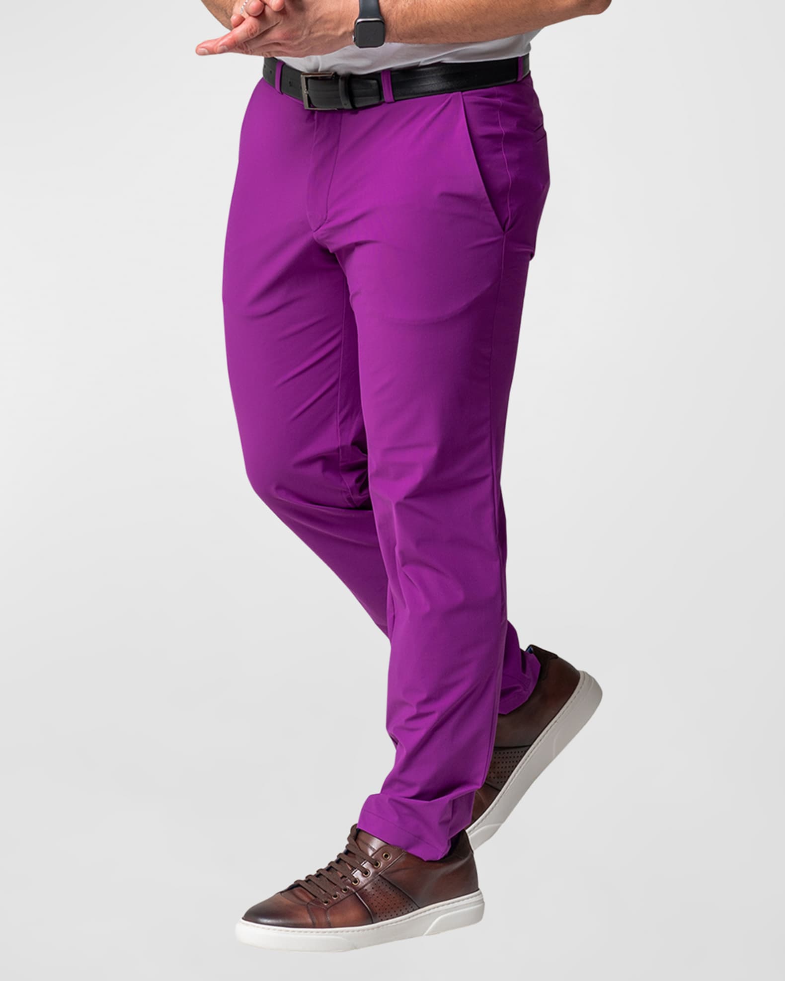 Maceoo Men's Classic Stretch Performance Pants Neiman Marcus