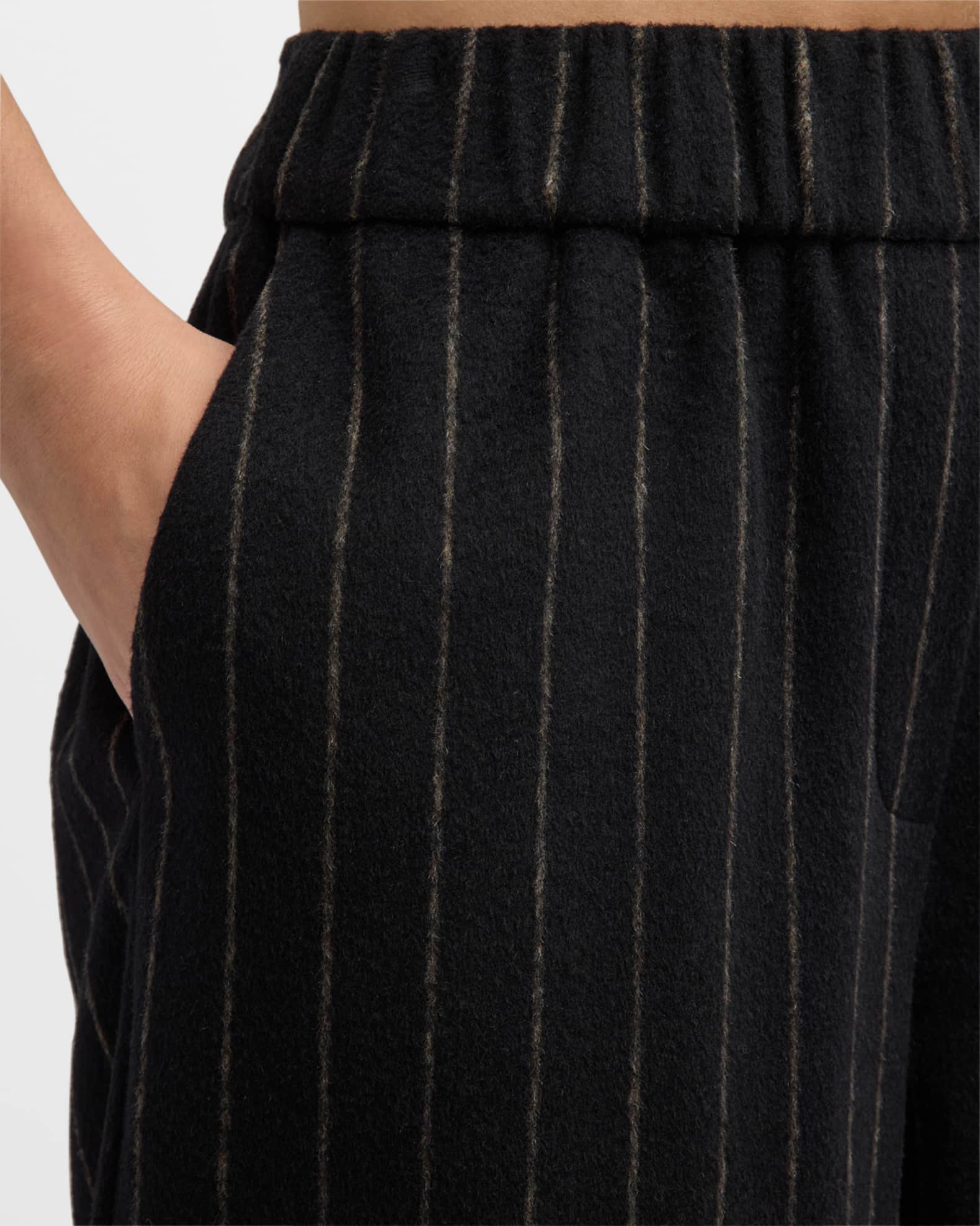 Jason Wu Women's Mid Rise Stripped Wide Leg Dress Pants Black Size 8 - Shop  Linda's Stuff