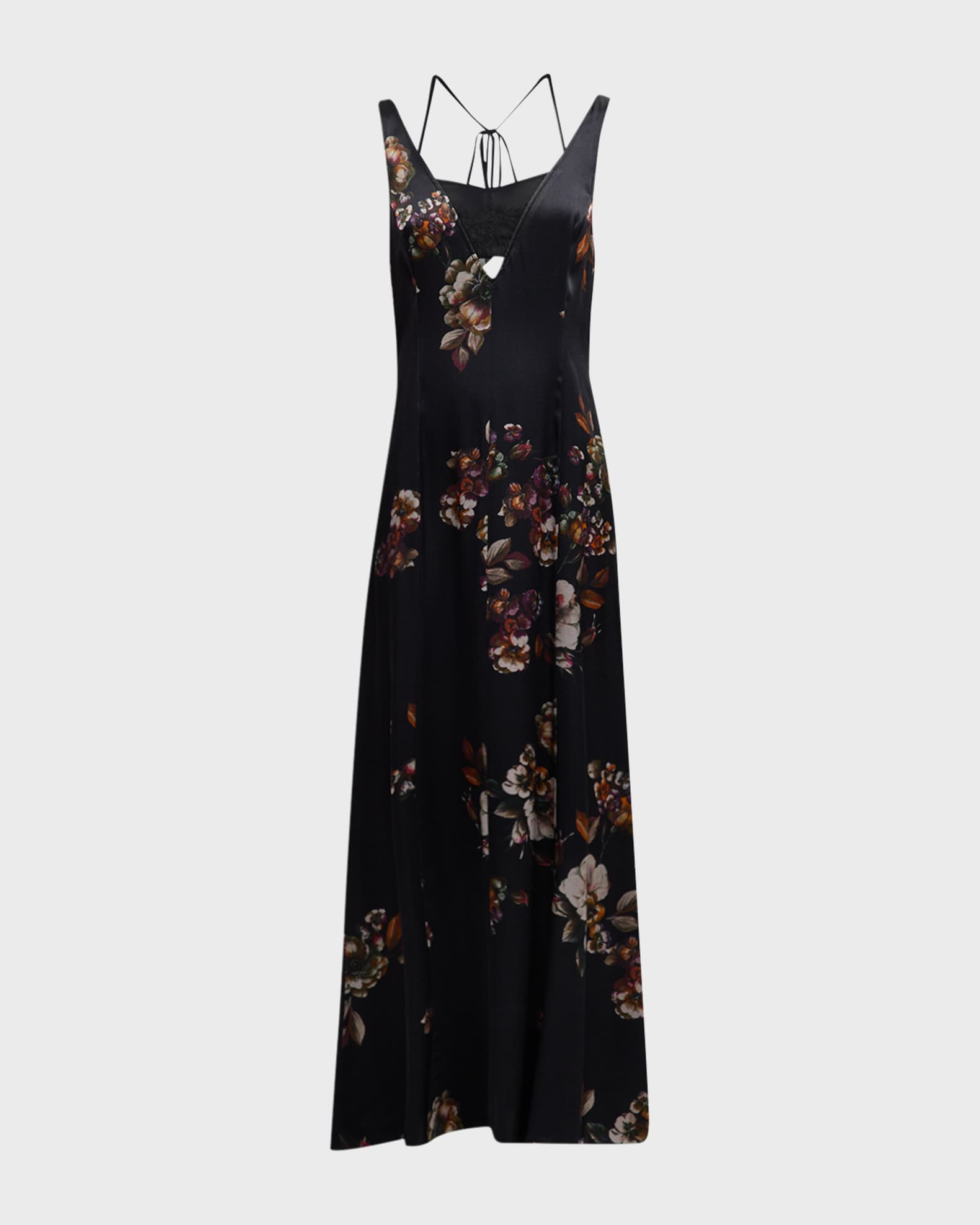 Jason Wu Sleeveless Floral-Print A-Line Maxi Dress | Neiman Marcus