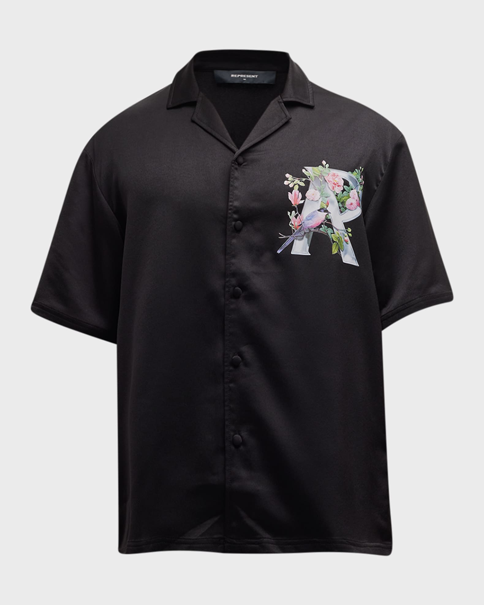 REPRESENT Men's Floral R-Logo Short-Sleeve Shirt | Neiman Marcus