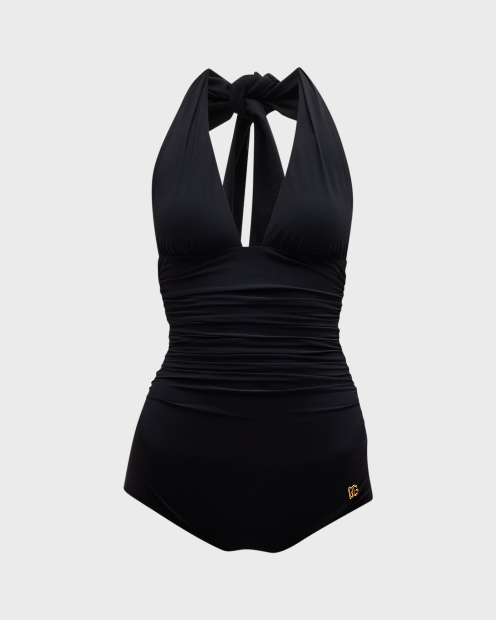 Dolce&Gabbana Halter One-Piece Swimsuit | Neiman Marcus