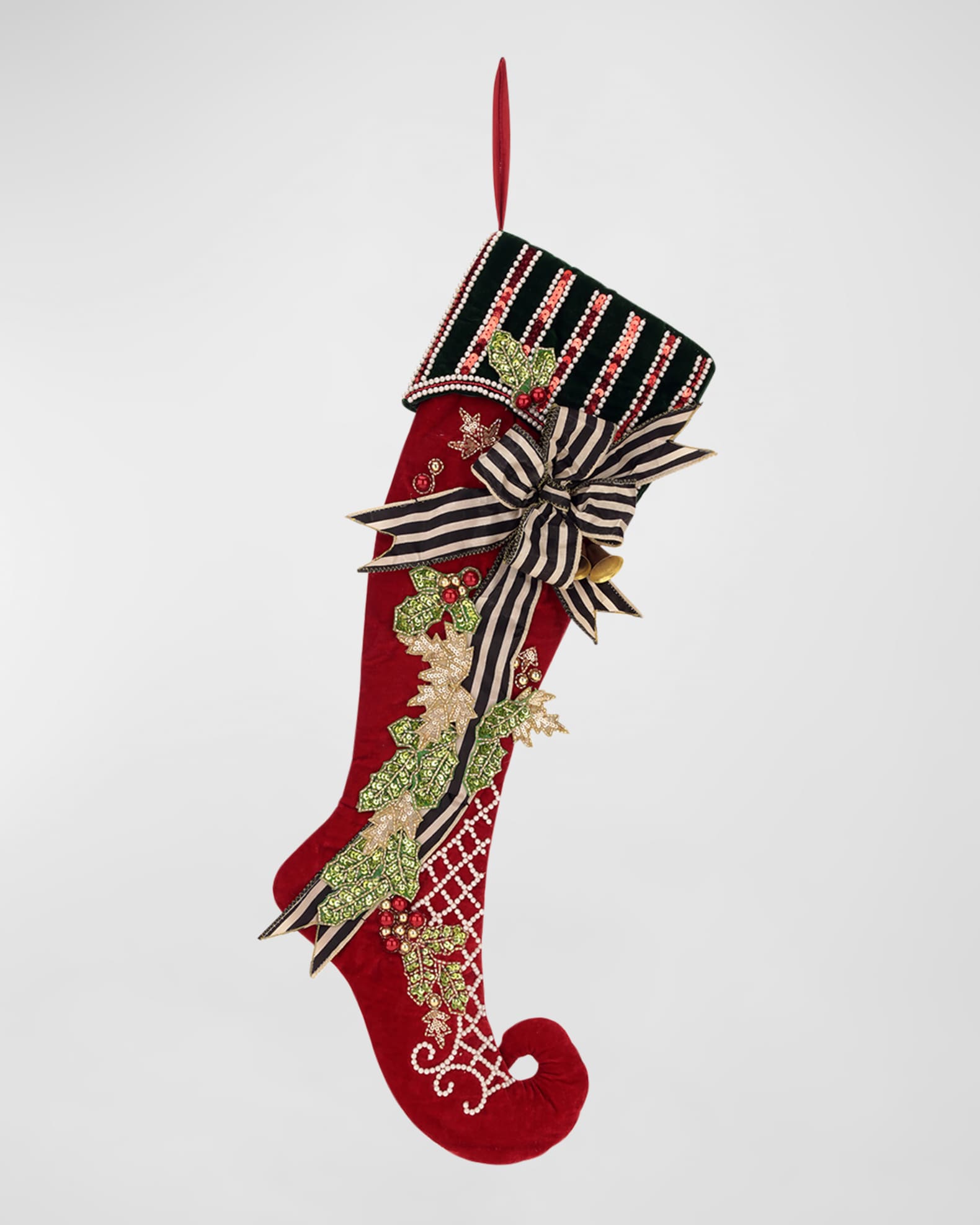 Mark Roberts Christmas Bells Stocking Neiman Marcus