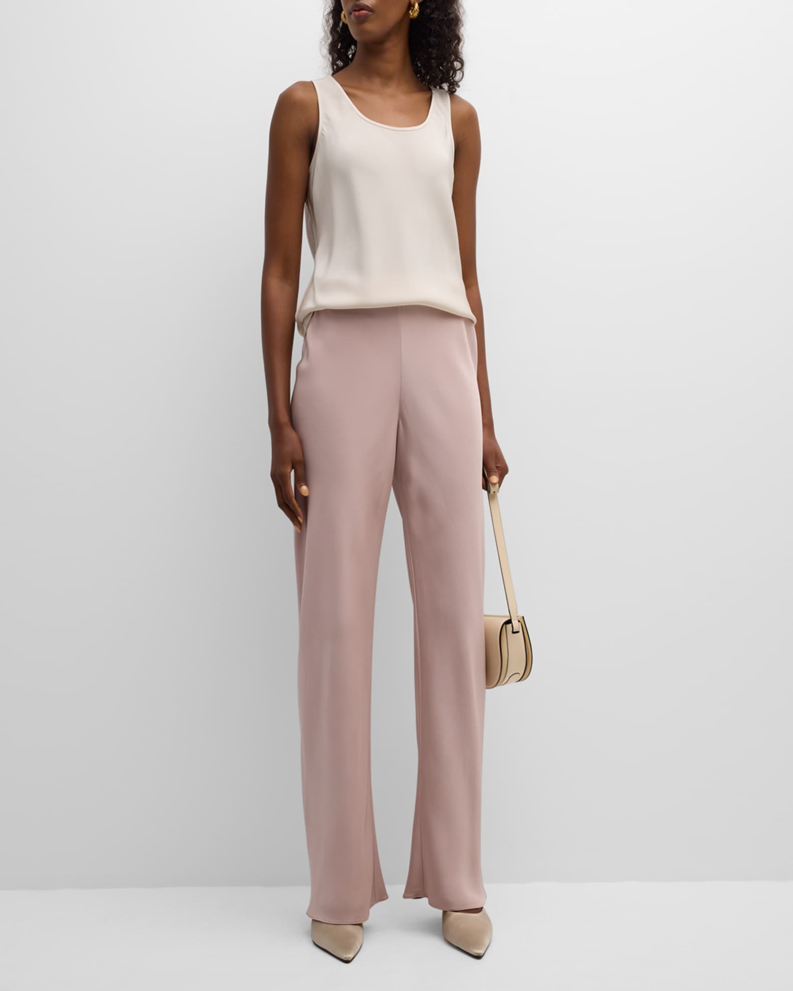 Silk Scoop-Neck Tank 1