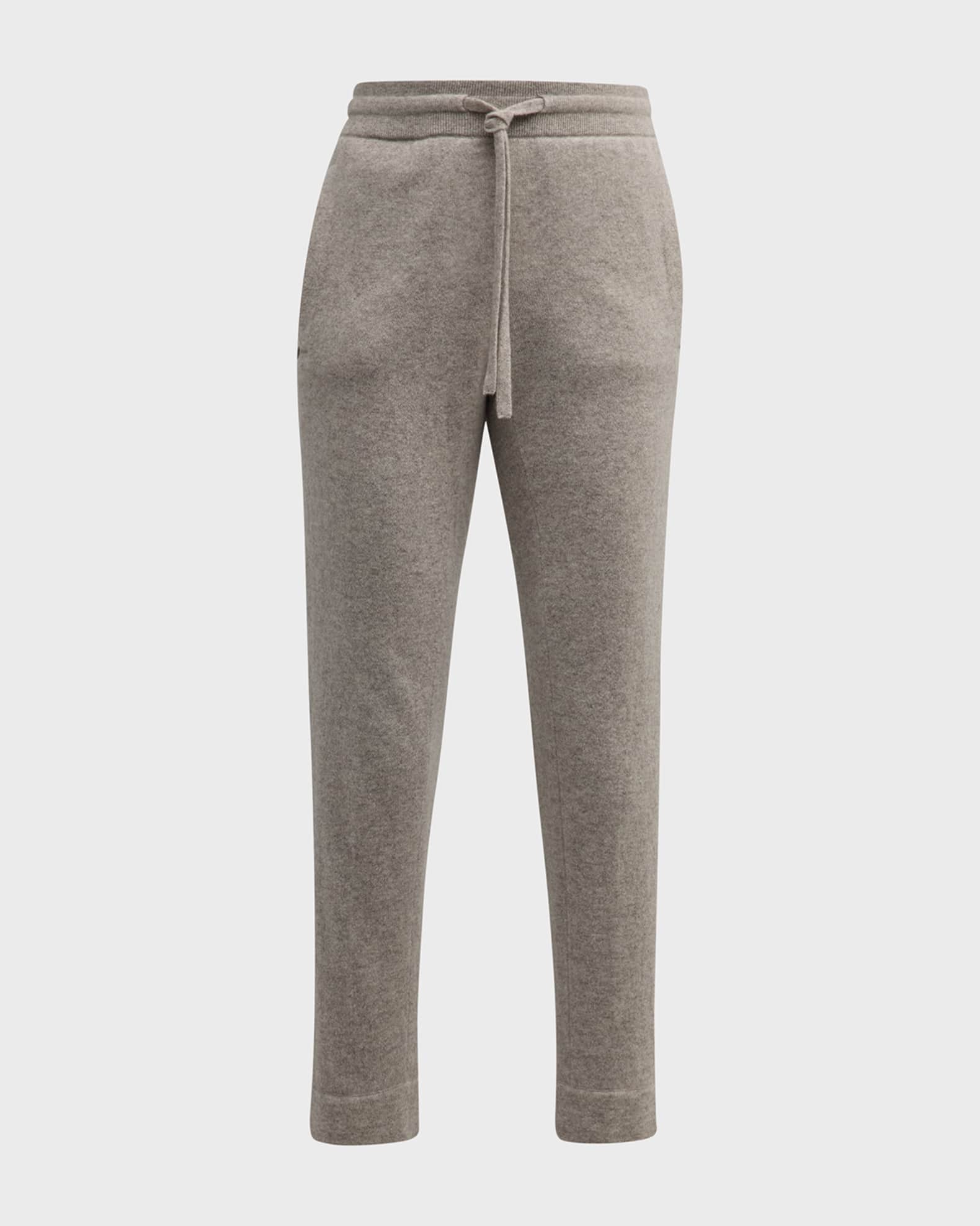 Recycled Cashmere Cropped Jogger Pants 0