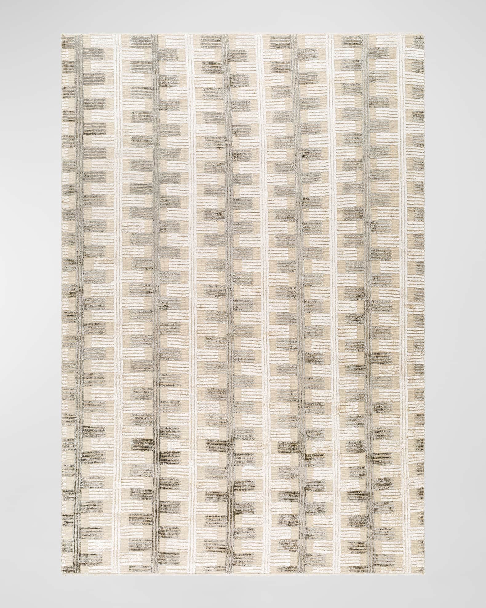 Amina Taupe Hand-Knotted Rug 6' X 9' 0