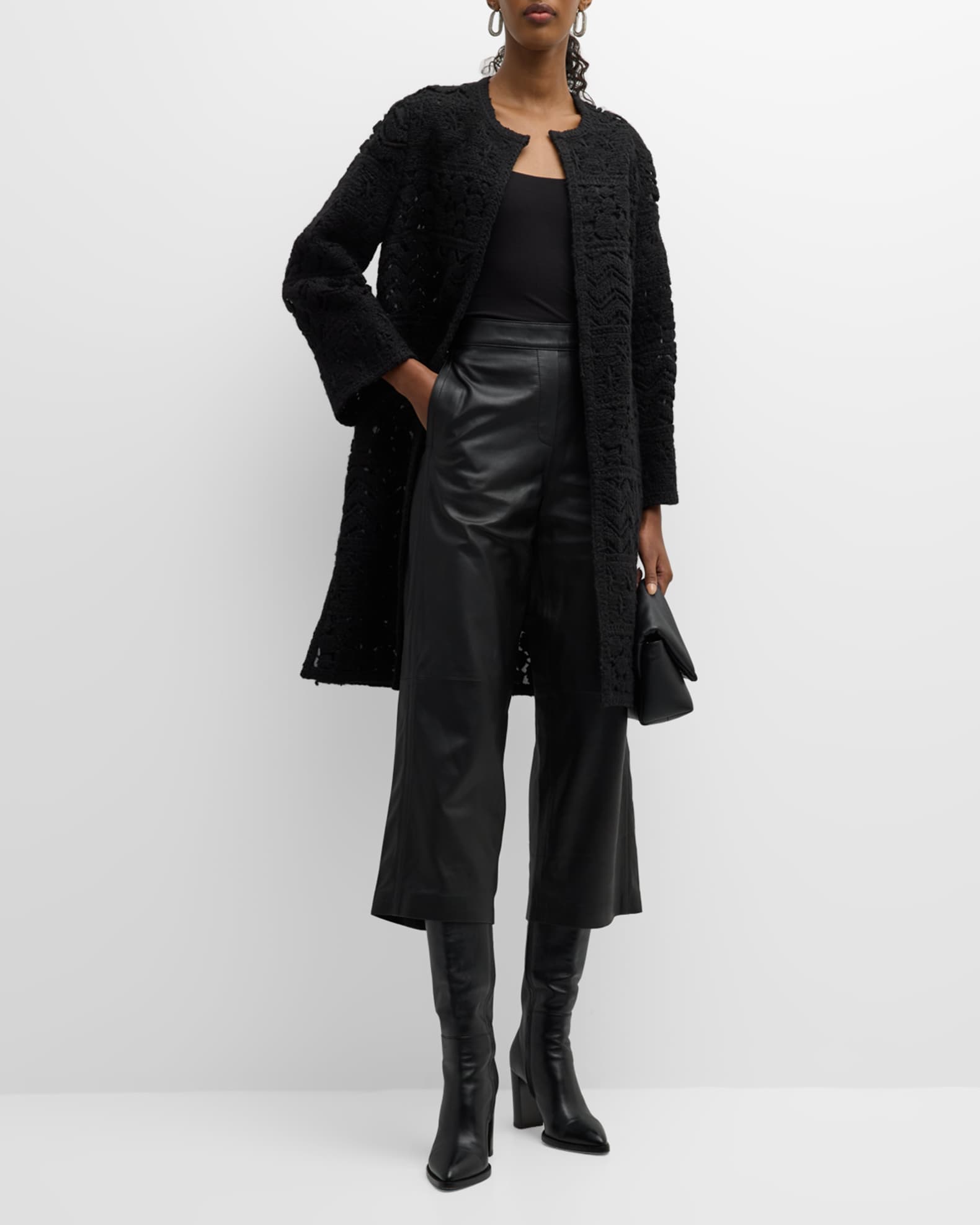 Kobi Halperin Marie Knit Open-Front Coat | Neiman Marcus