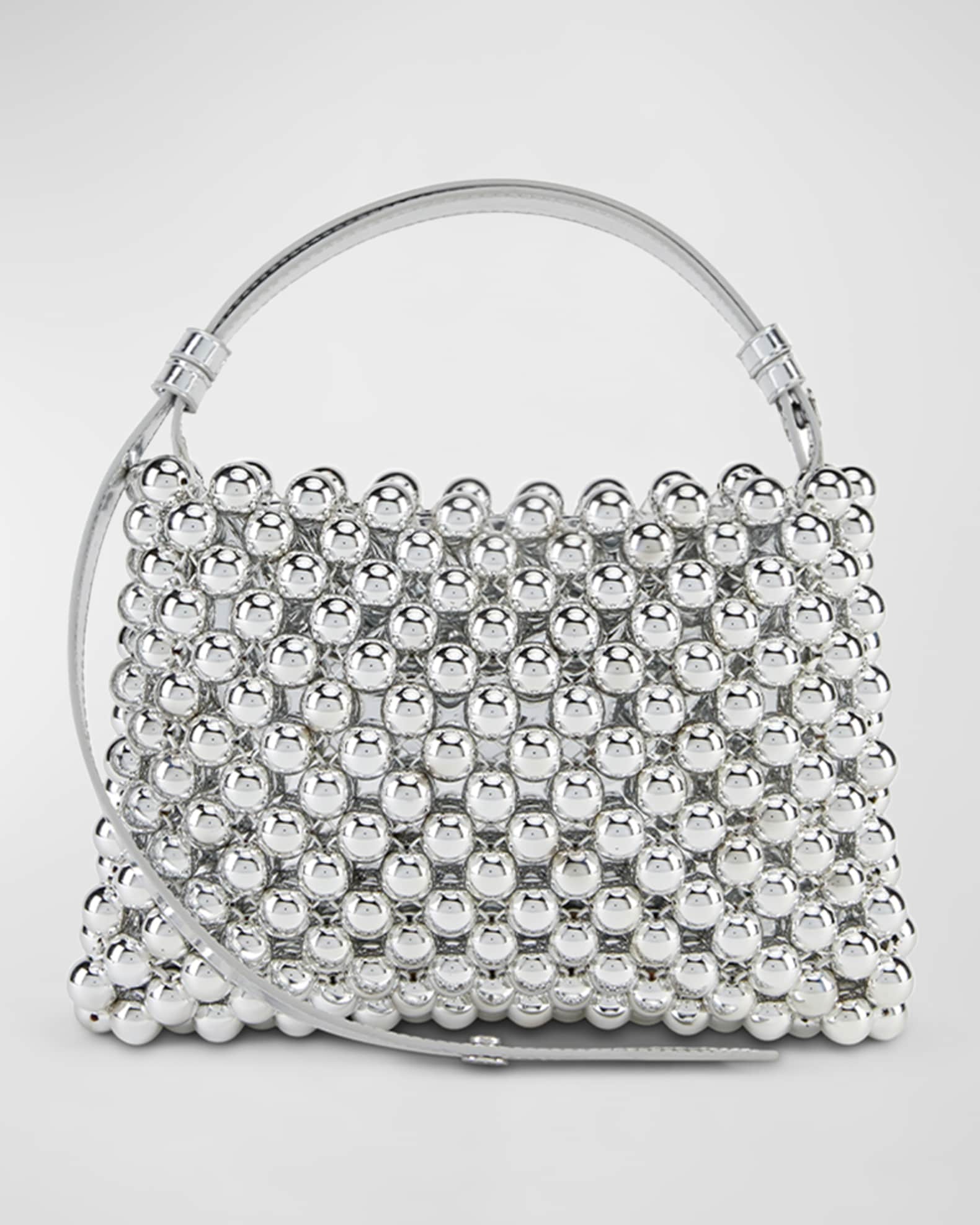 Metallic beaded shoulder bag new arrivals