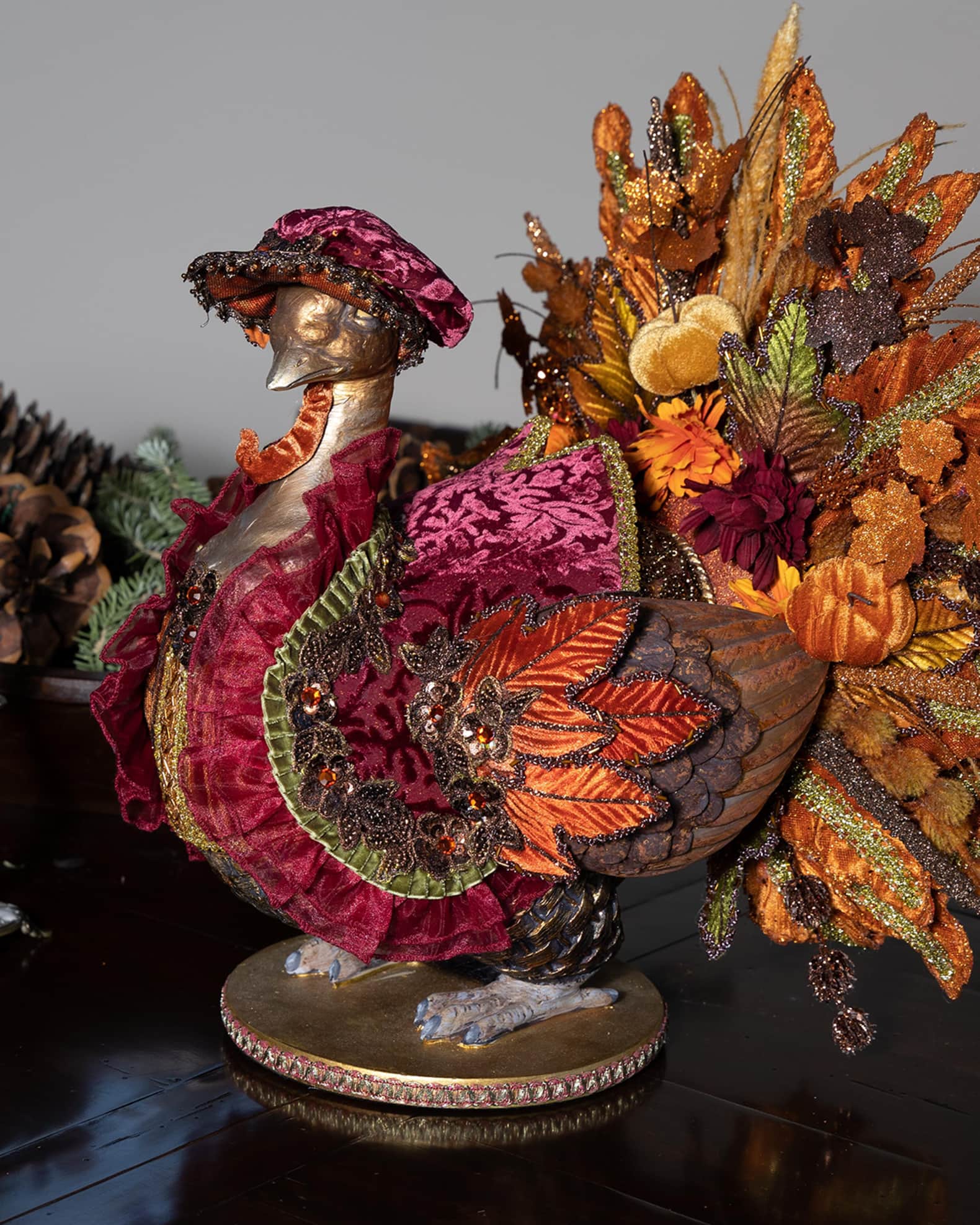 Katherine's Collection Dahlia Waddlesworth Turkey Figure | Neiman Marcus