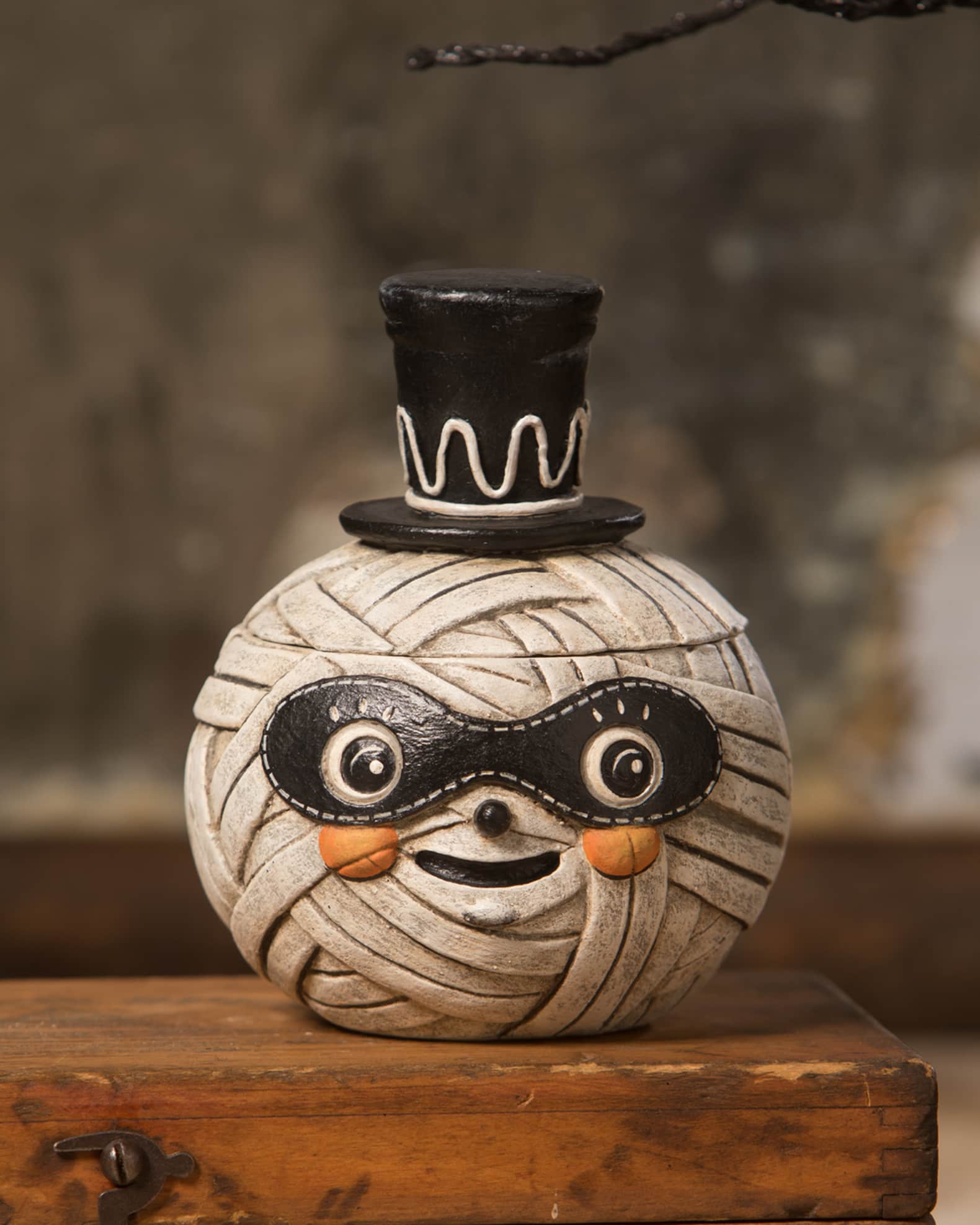 Bethany Lowe Mummy Moe Halloween Container Neiman Marcus