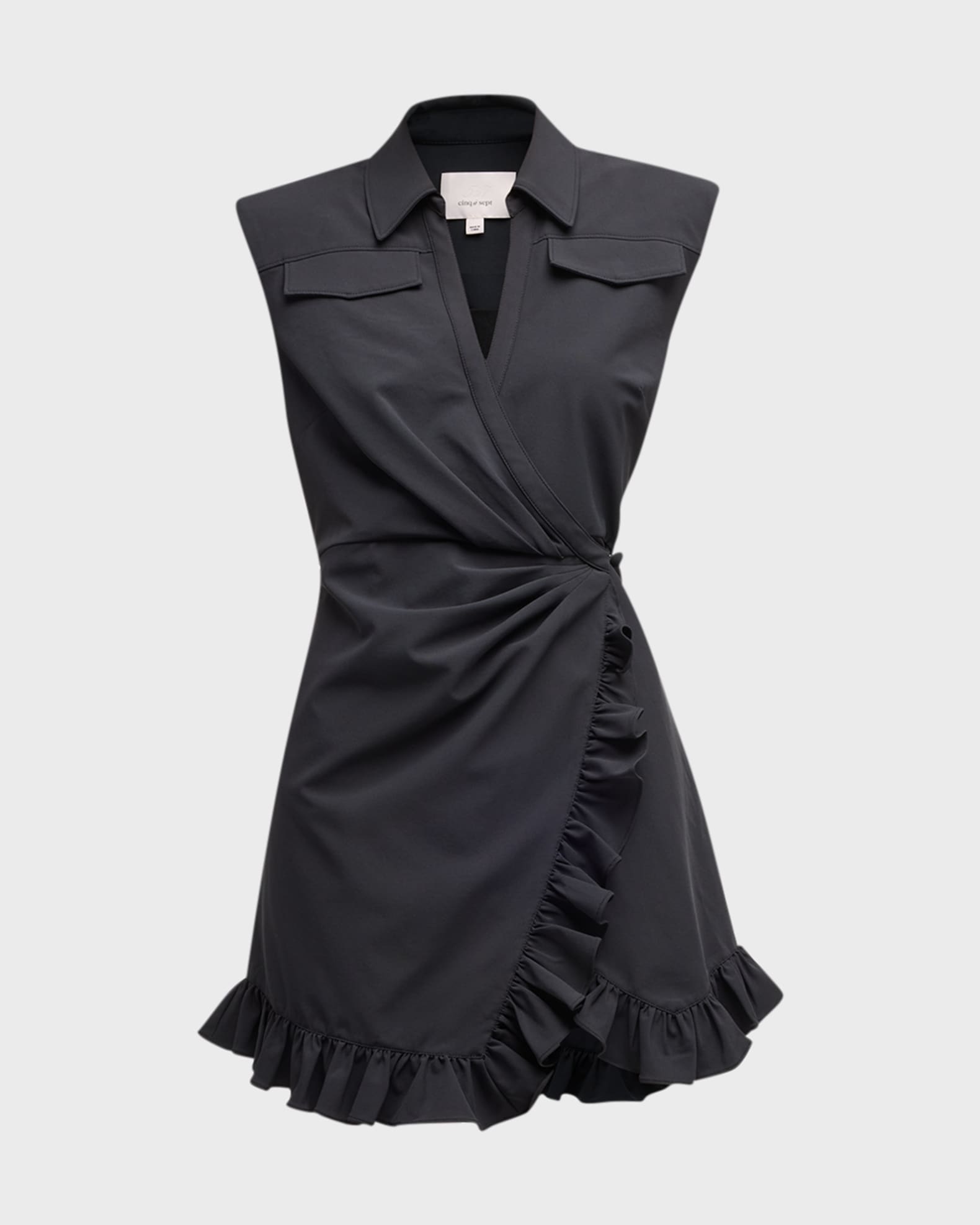 Zenni Sleeveless Mini Shirtdress 0