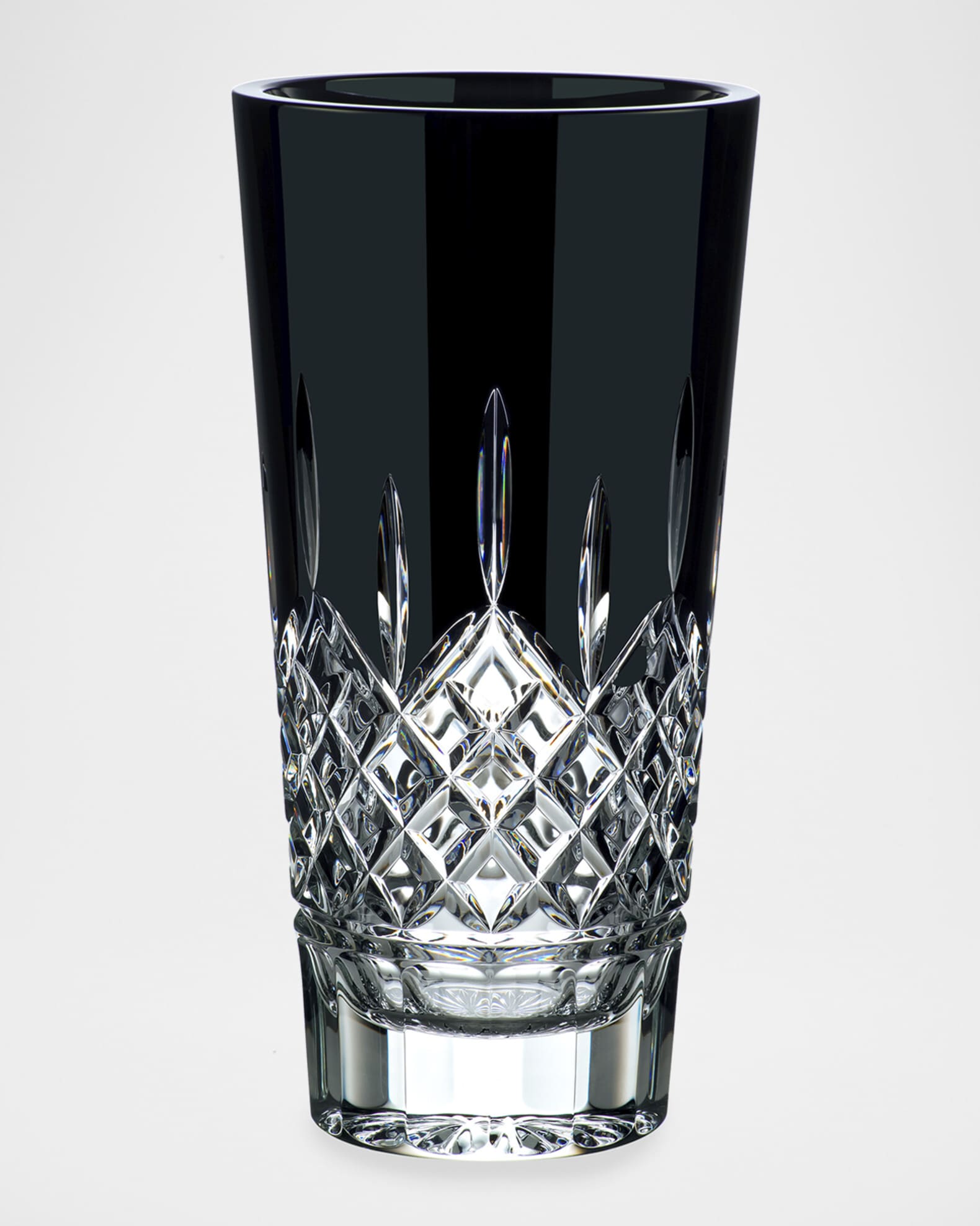 Lismore Black Vase - 12" 1