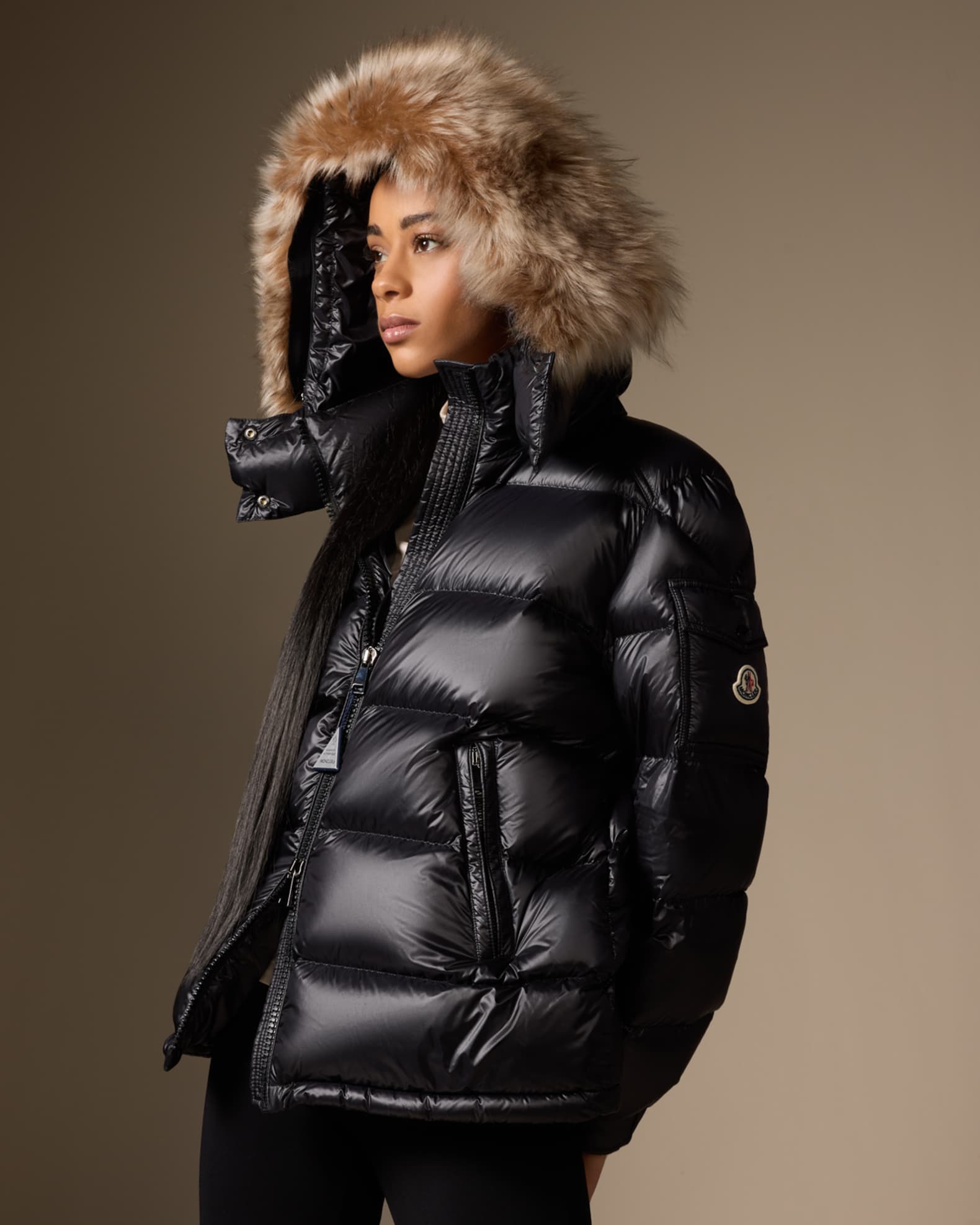 Maire Fur Trim Puffer Jacket