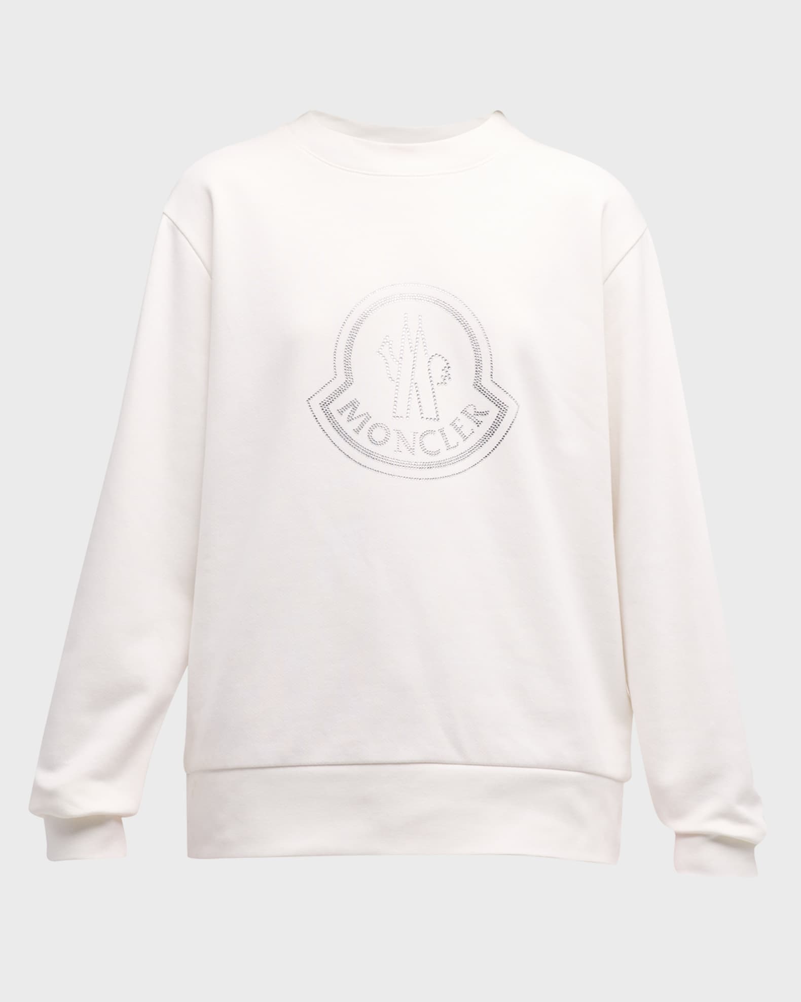 Rhinestone Embellished Logo Sweatshirt