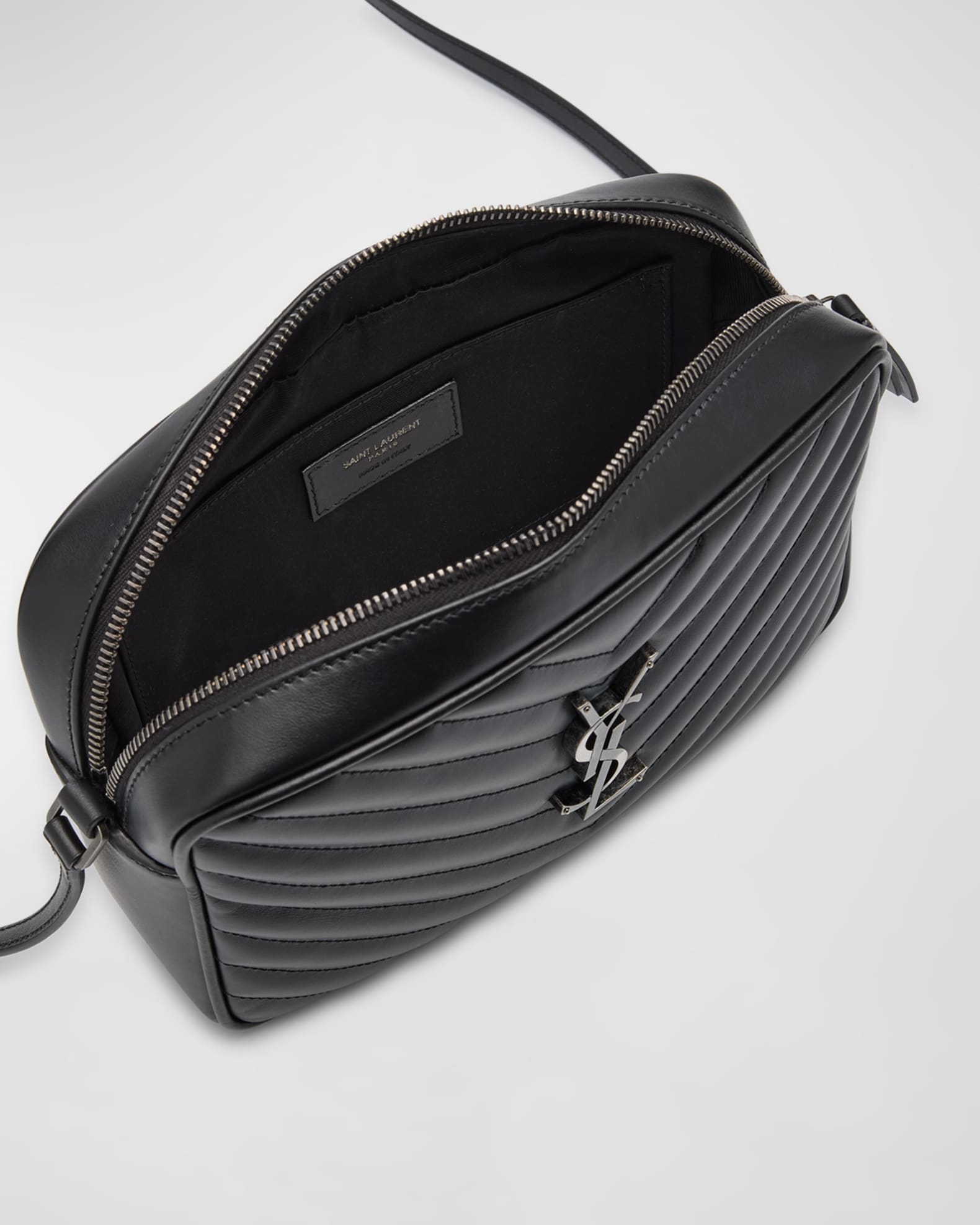Lou Medium Camera Crossbody Bag in Quilted Leather