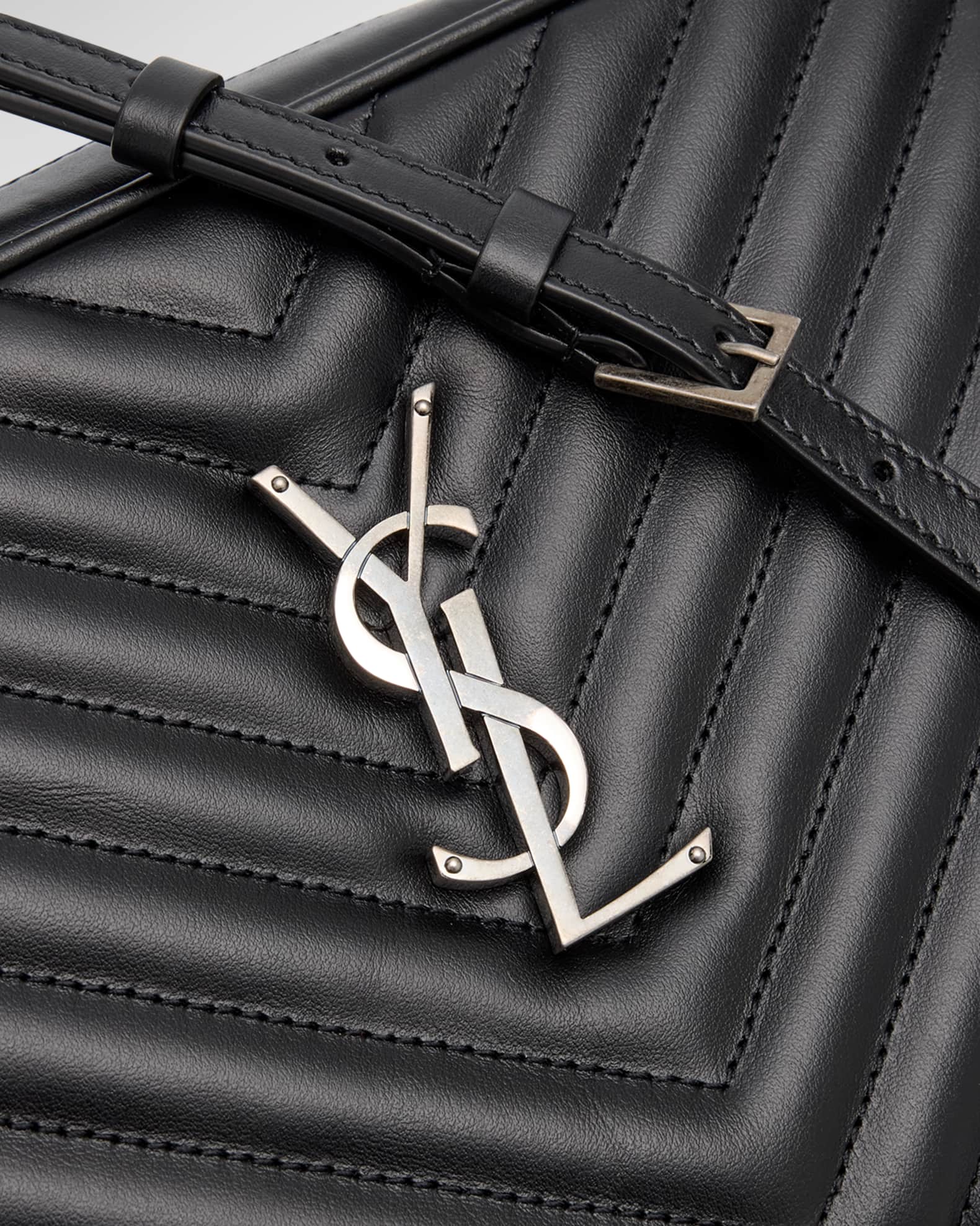 Saint Laurent Lou Medium Camera Crossbody Bag in Quilted