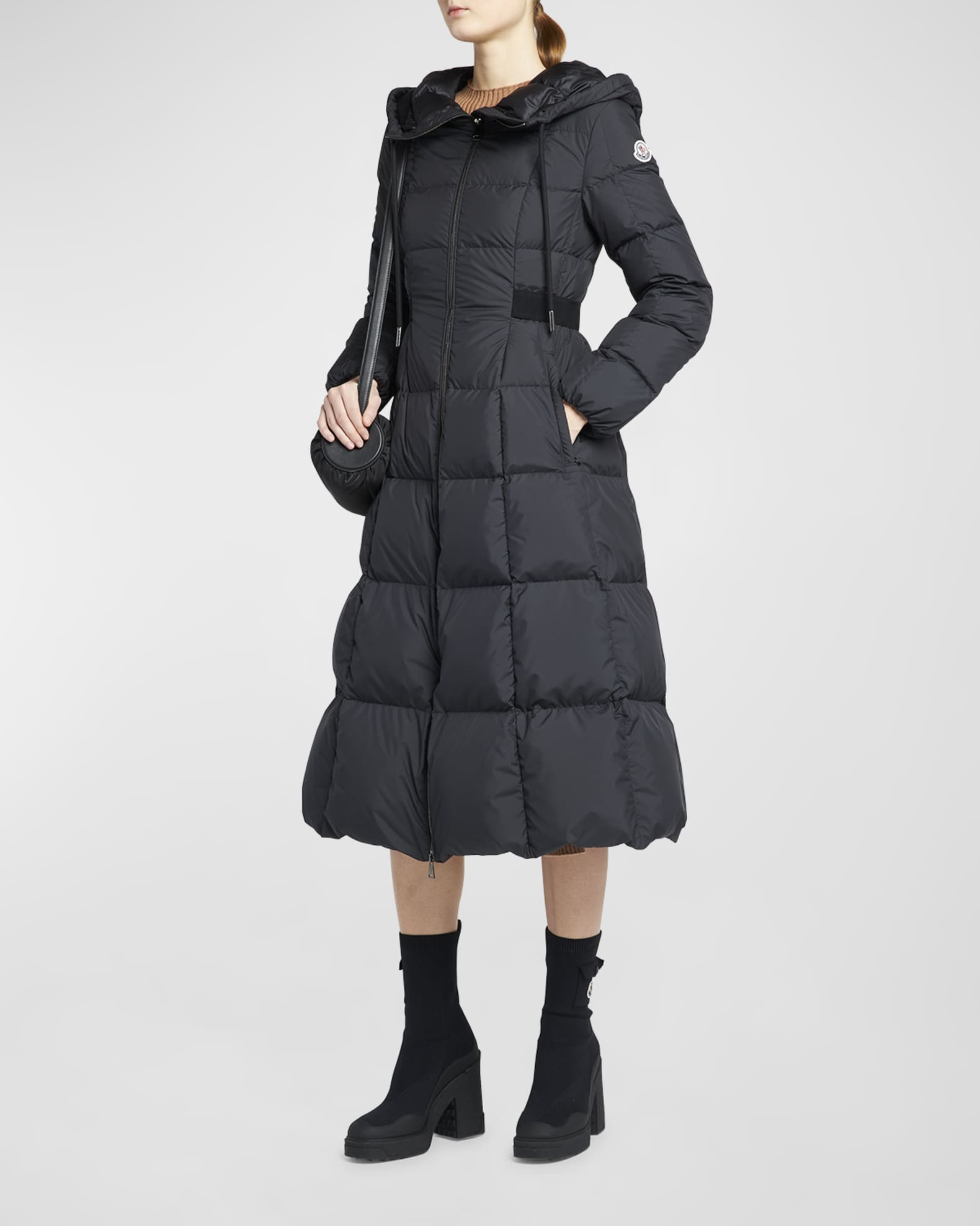 Moncler Faucon Quilted Long Puffer Coat | Neiman Marcus