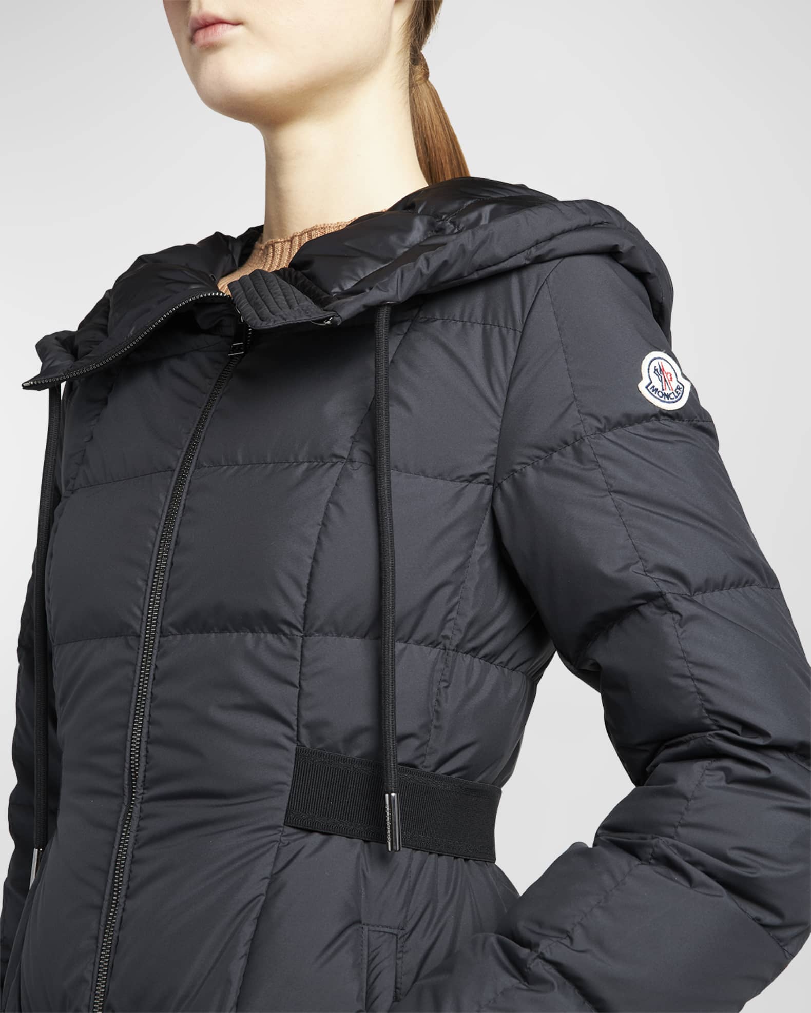 Moncler faucon quilted down coat clearance