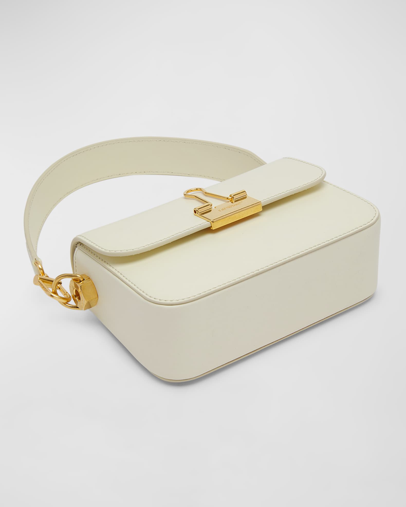 Off-White Clam leather shoulder bag - Neutrals