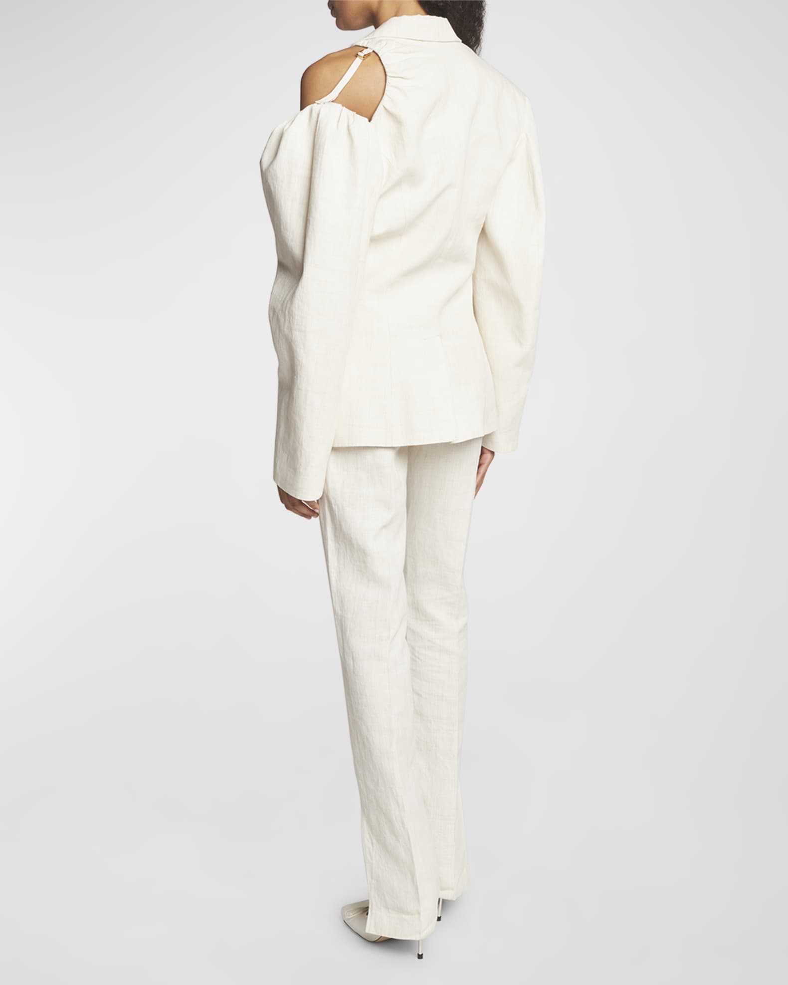 Linen-Blend Suit Neiman Marcus