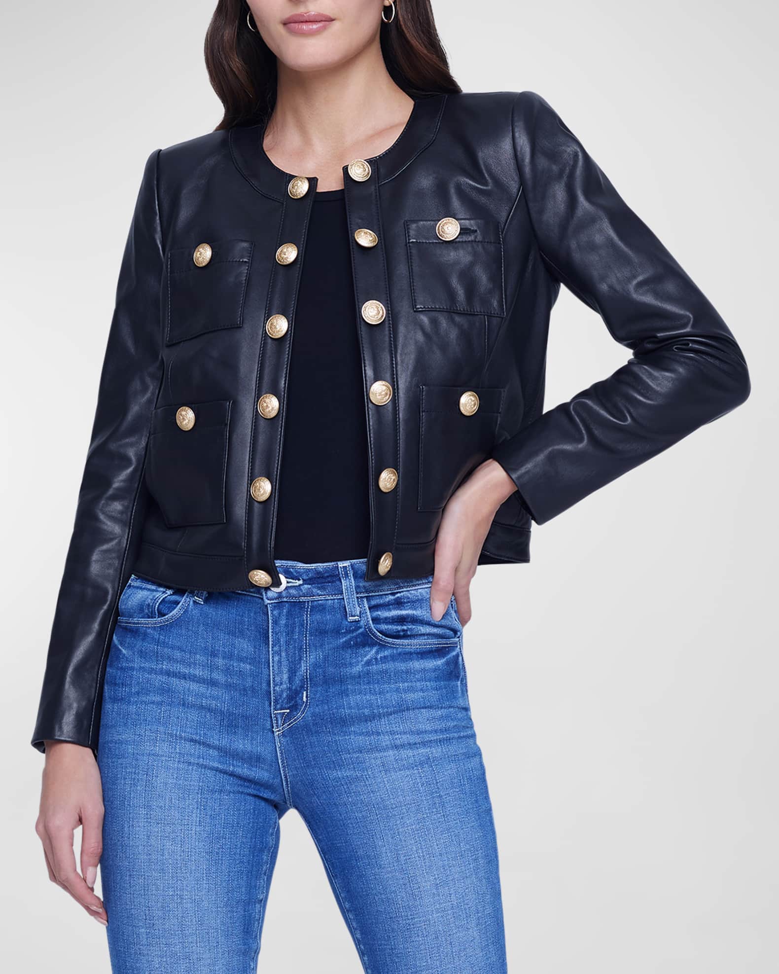 Neiman marcus womens leather jackets 2025