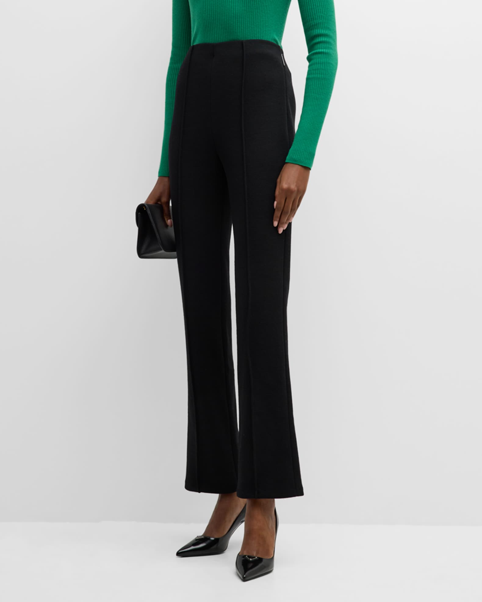 Giorgio Armani Wool Straight-Leg Leggings