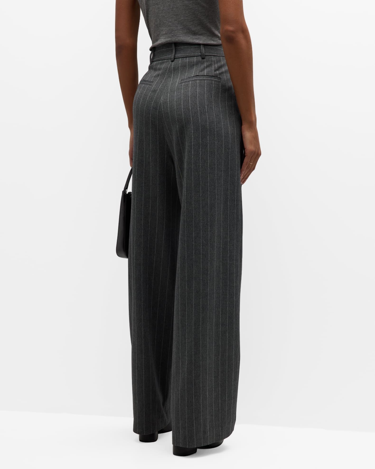 Smythe Relaxed Pleated Wool Trousers | Neiman Marcus