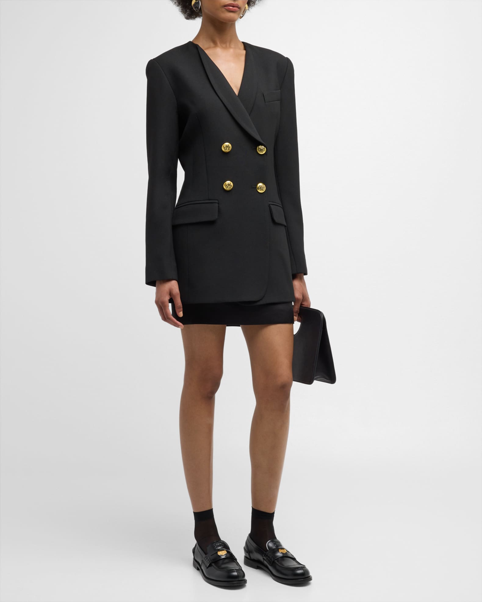 ジャケット・アウター Collarless Double Breasted Suit Jacket Collarless Double-Breasted Suit | Neiman Marcus