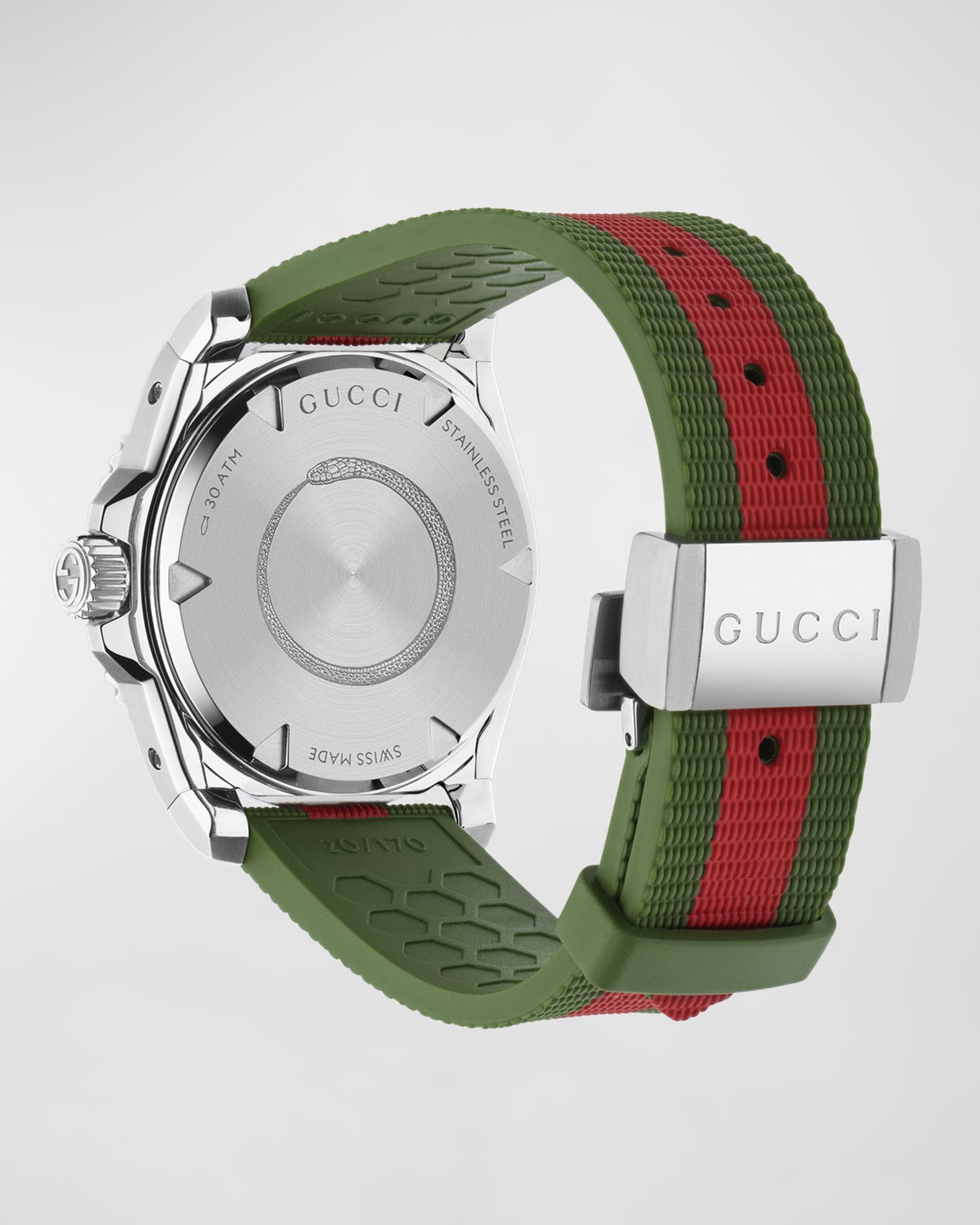 Gucci Men's Gucci Dive Rubber Web Strap Watch, 40mm | Neiman Marcus
