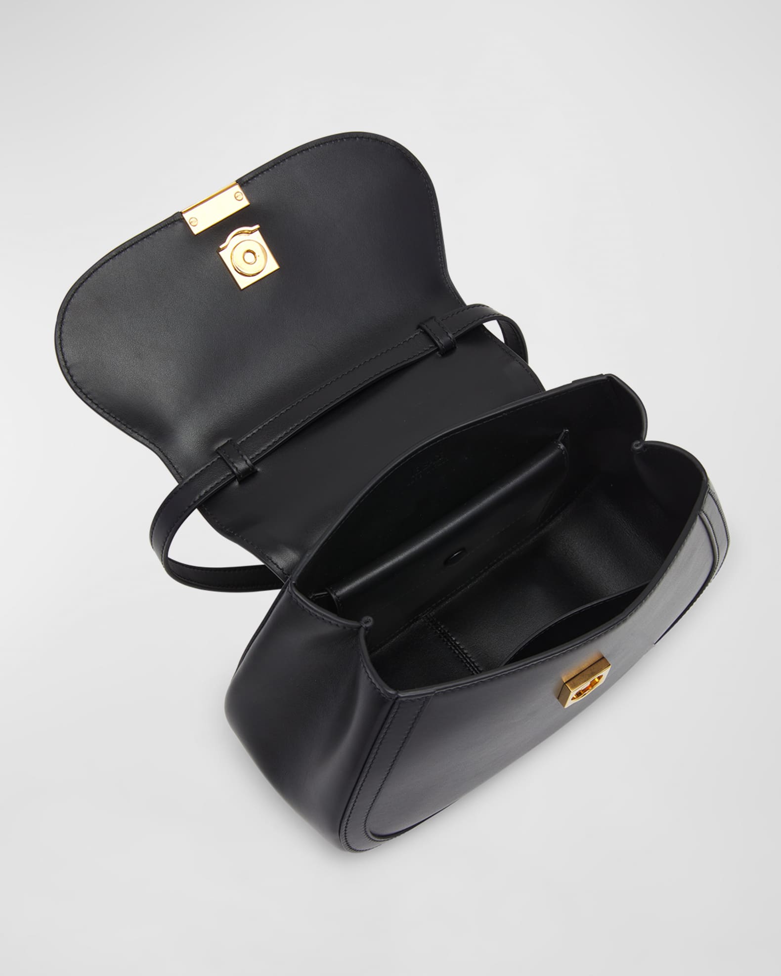 Versace Greca Goddess Medium Leather Top-Handle Bag | Neiman Marcus