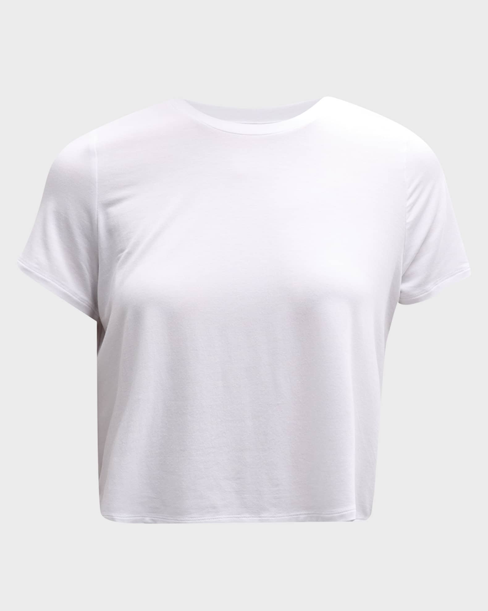 Alo Yoga All Day Cropped Short-Sleeve T-Shirt