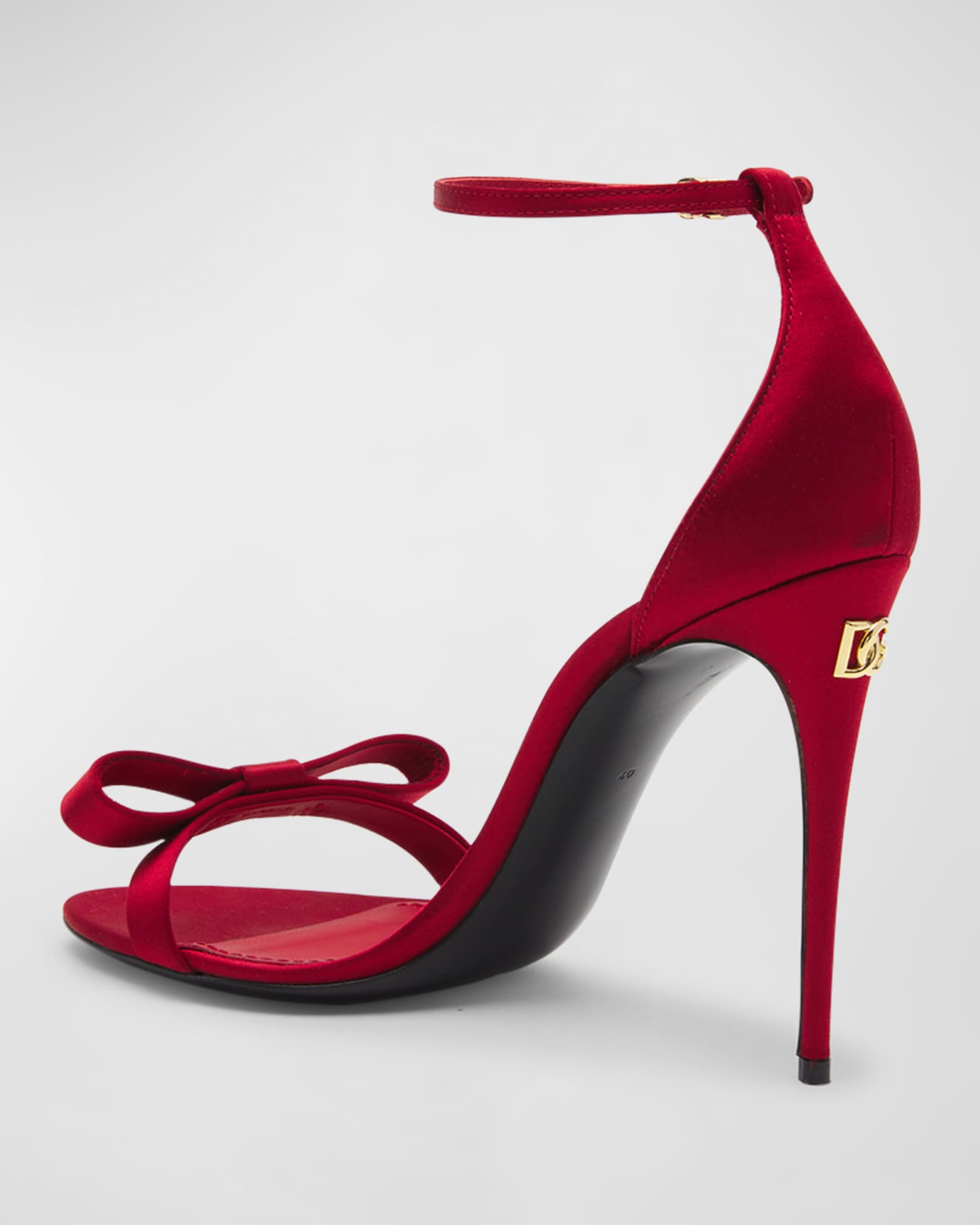 Dolce&Gabbana Satin Bow Stiletto Heels | Neiman Marcus