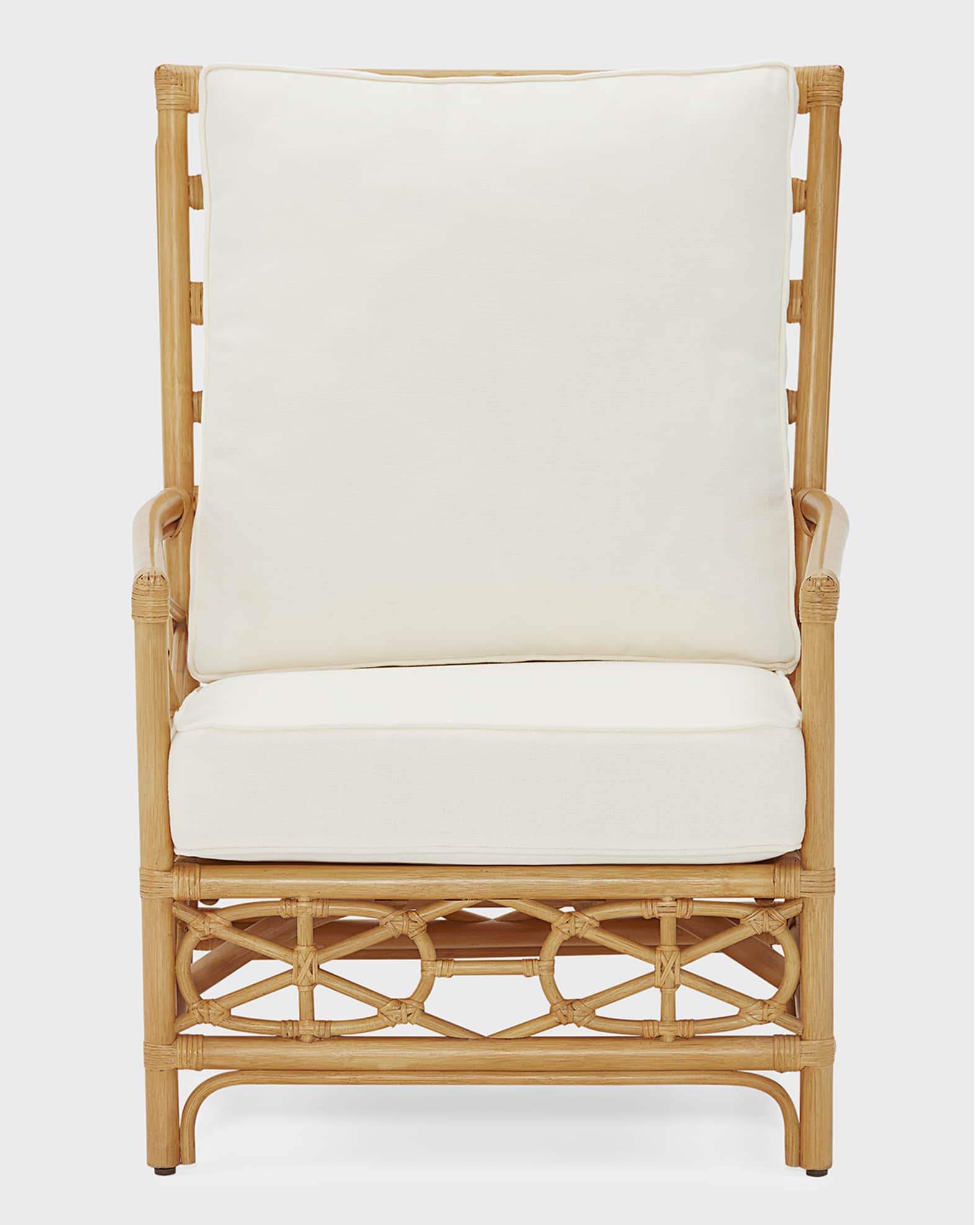 Worlds Away Maxenne Rattan Club Chair | Neiman Marcus