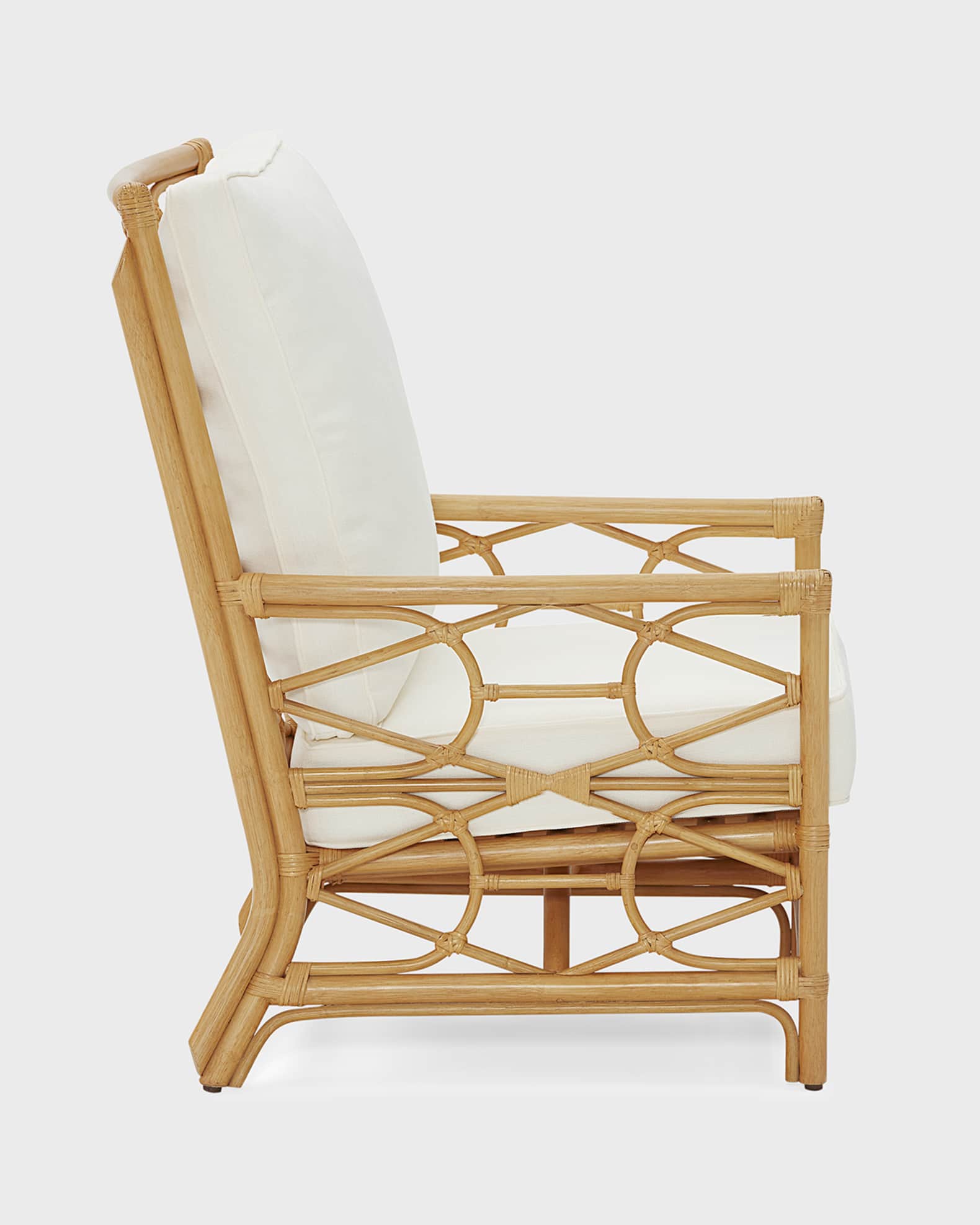 Worlds Away Maxenne Rattan Club Chair | Neiman Marcus