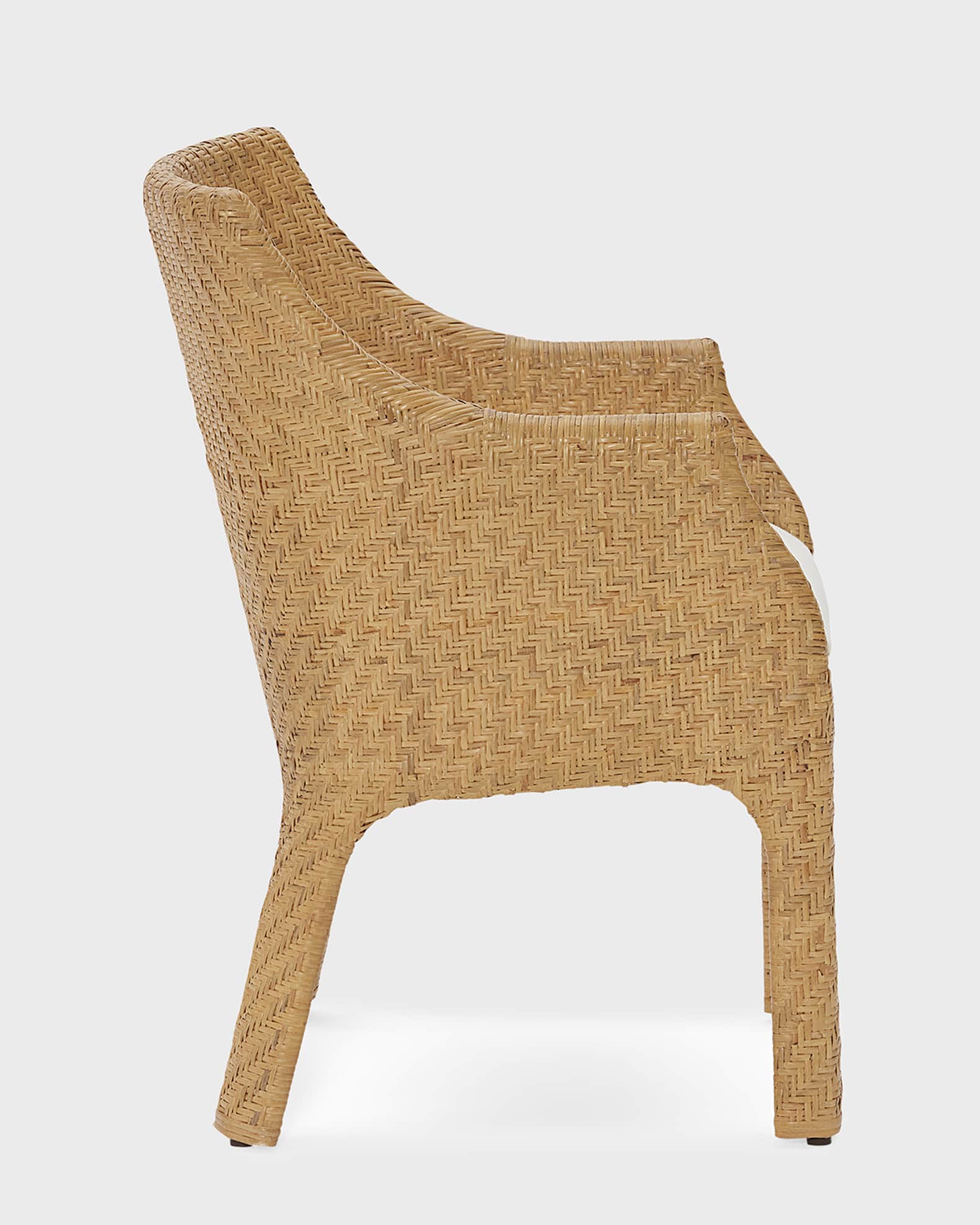 Worlds Away Laisse Rattan Arm Chair | Neiman Marcus