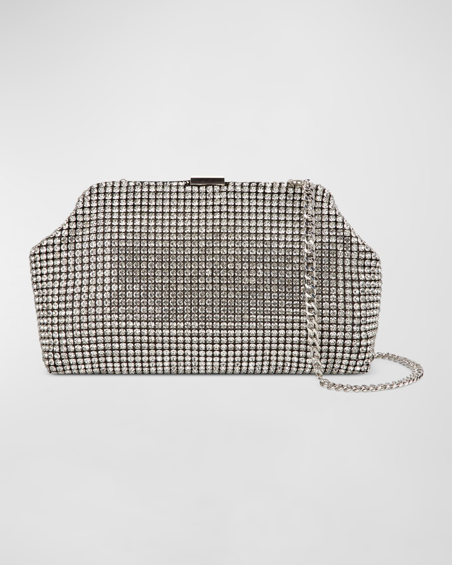 Rafe Madeleine Crystal-Embellished Frame Clutch Bag | Neiman Marcus