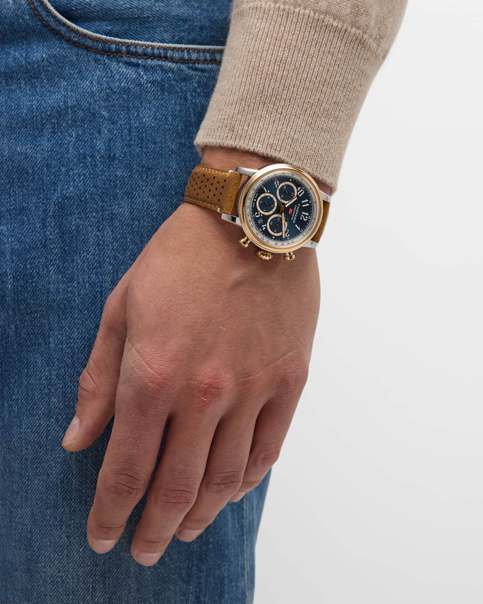Mille Miglia 40mm Classic Chronograph Blue Dial Watch 1