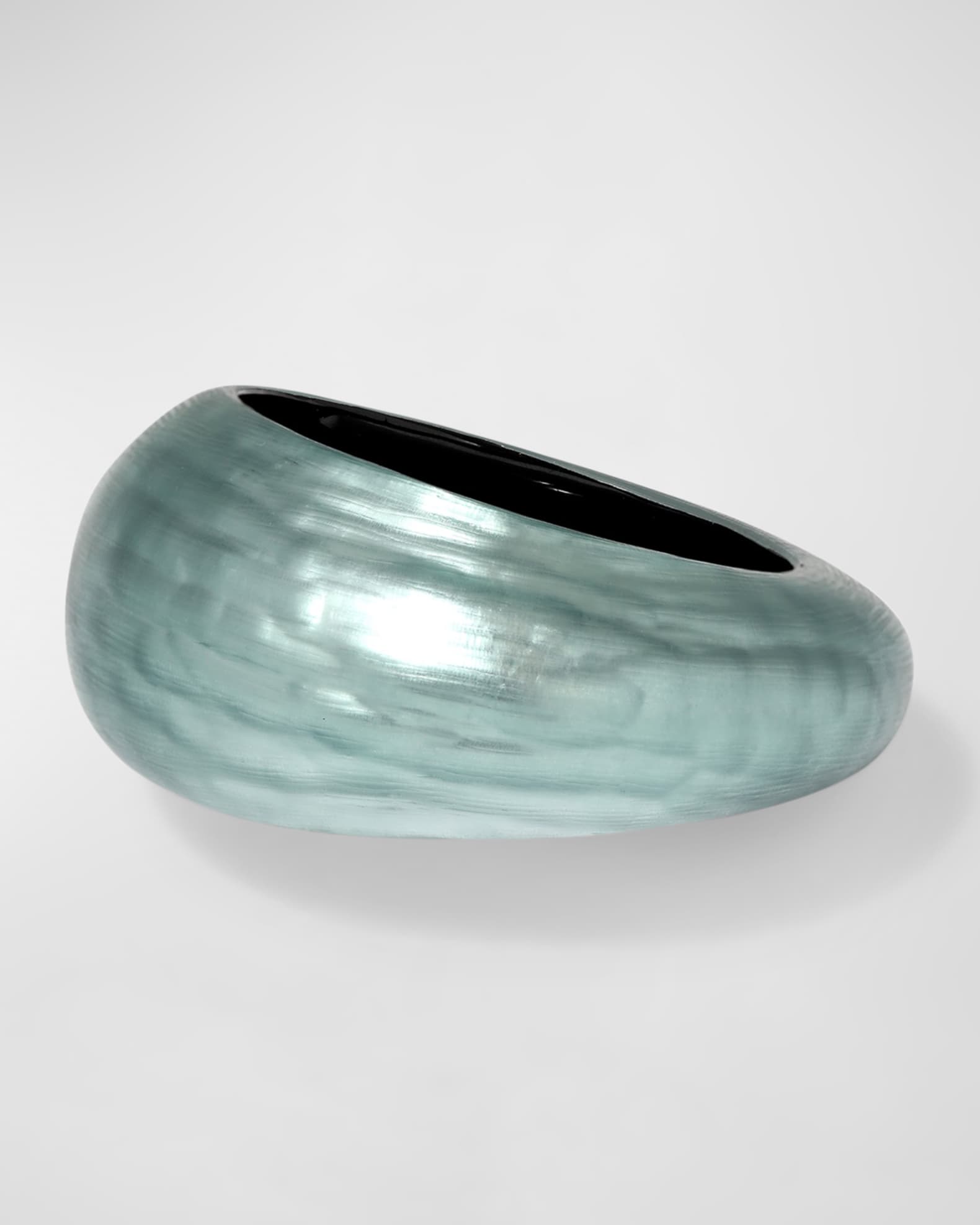 Puffy Lucite Tapered Bangle Bracelet 0