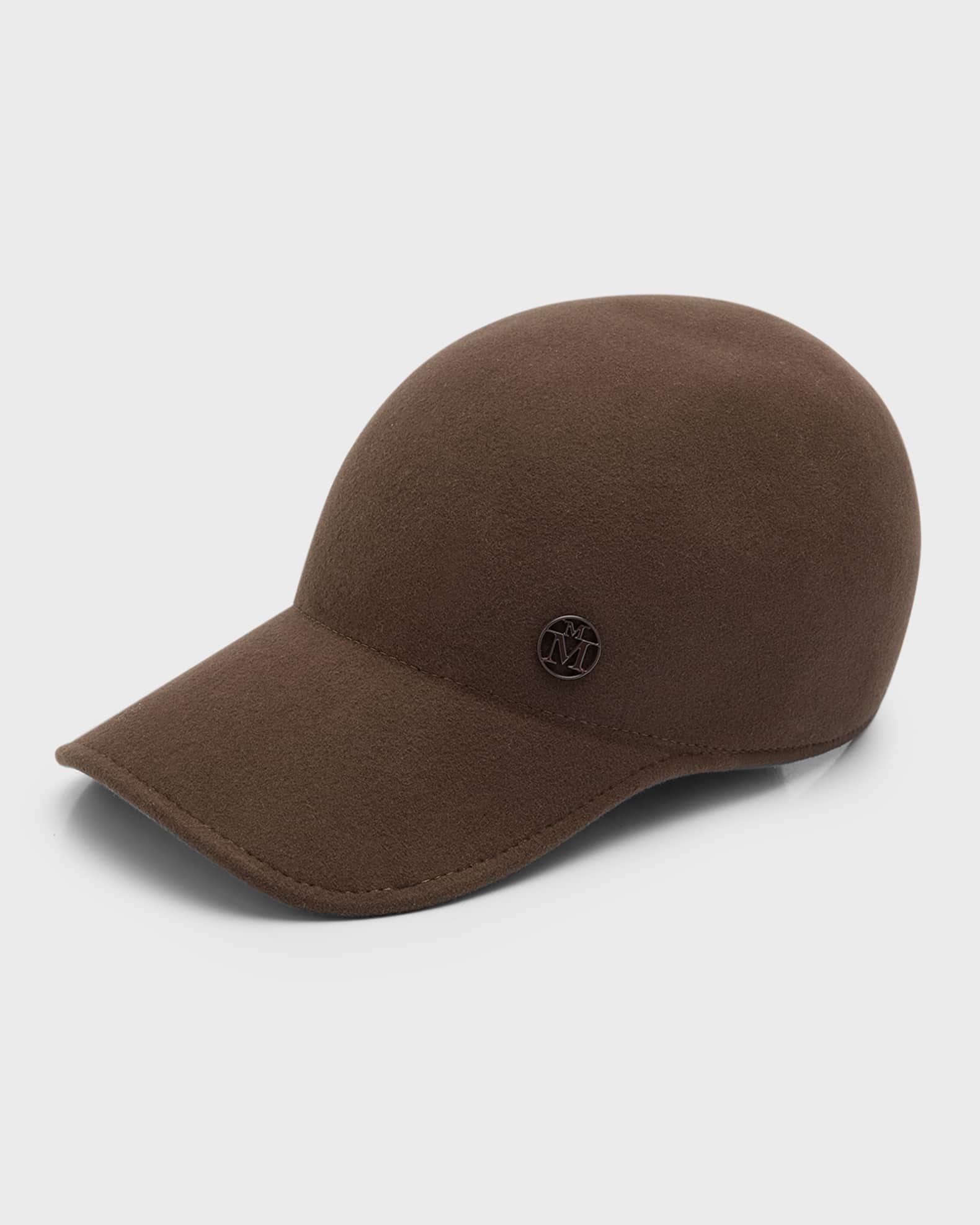 Maison Michel Tiger Felt Baseball Cap Neiman Marcus