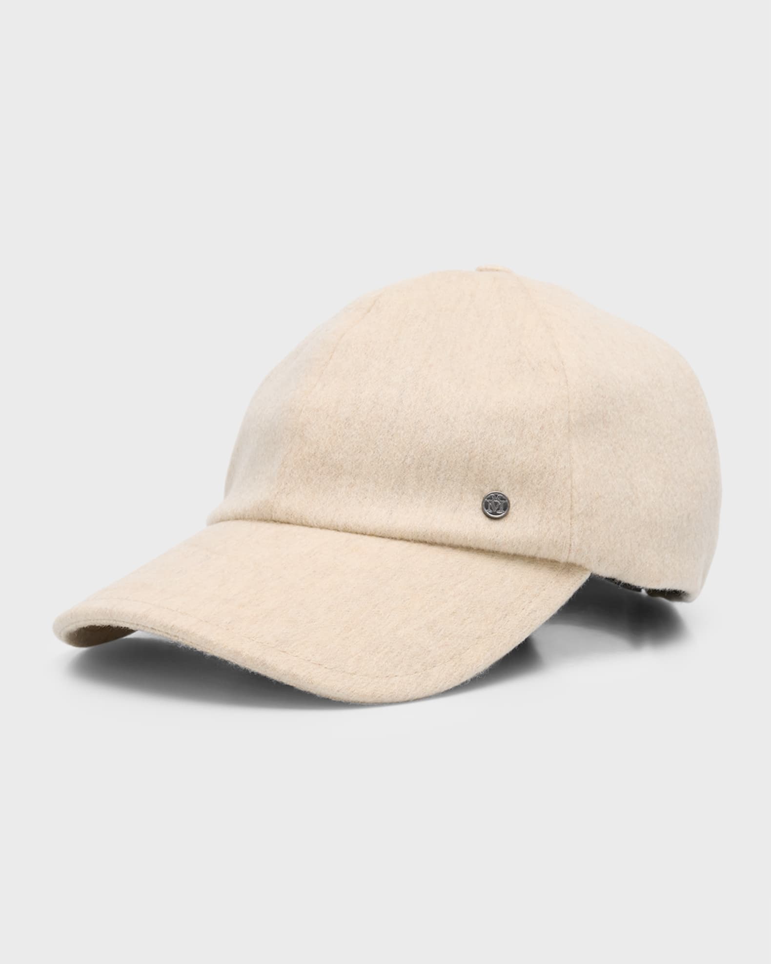 Jason Cashmere-Blend Baseball Cap  0