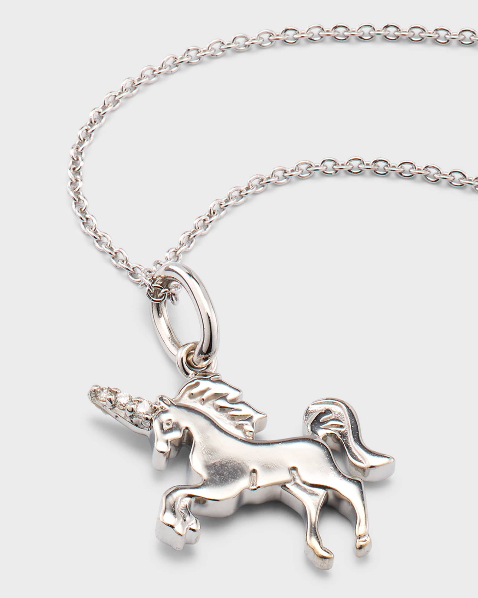 Diamond unicorn necklace on sale