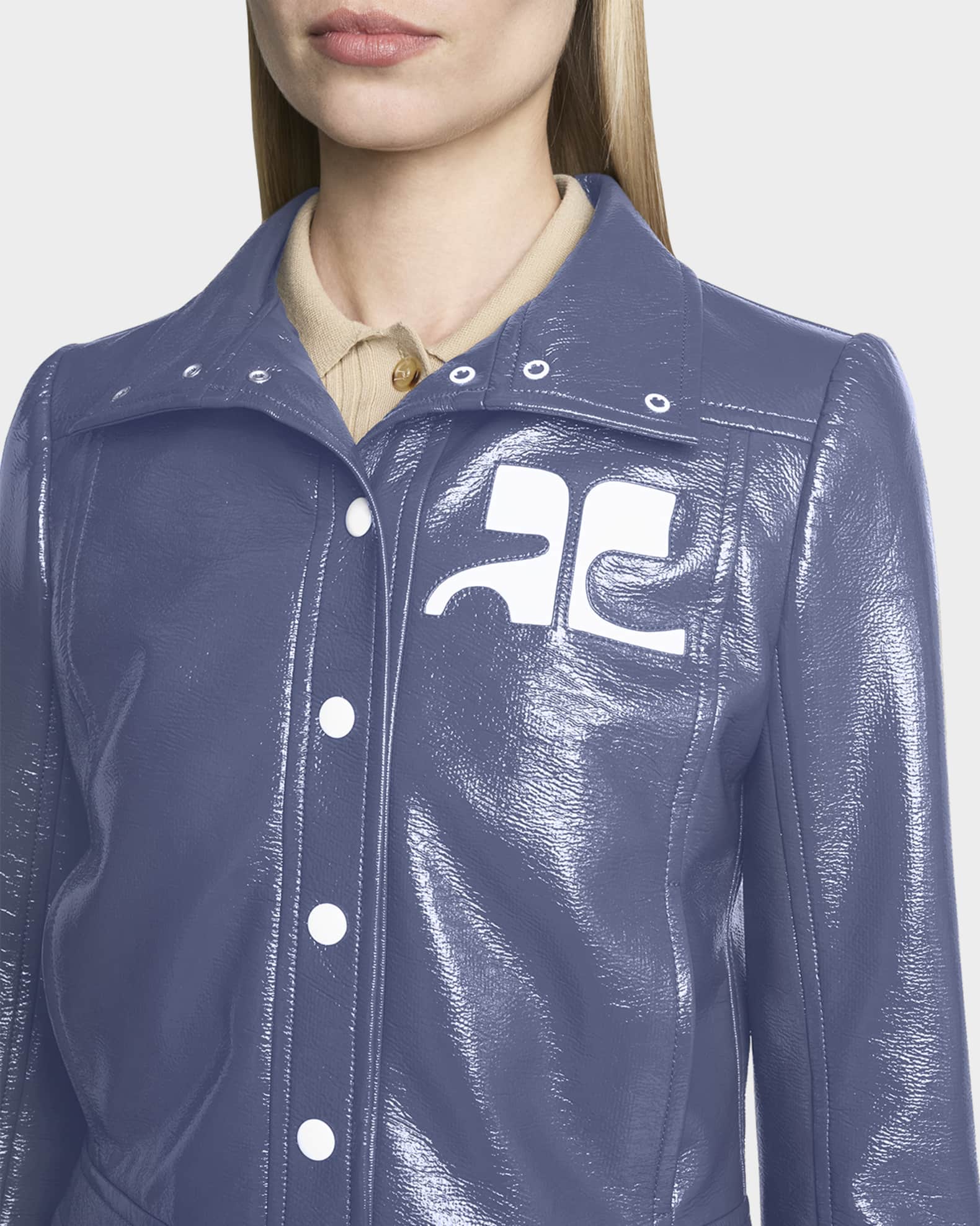 Courreges Vinyl Reedition Jacket | Neiman Marcus