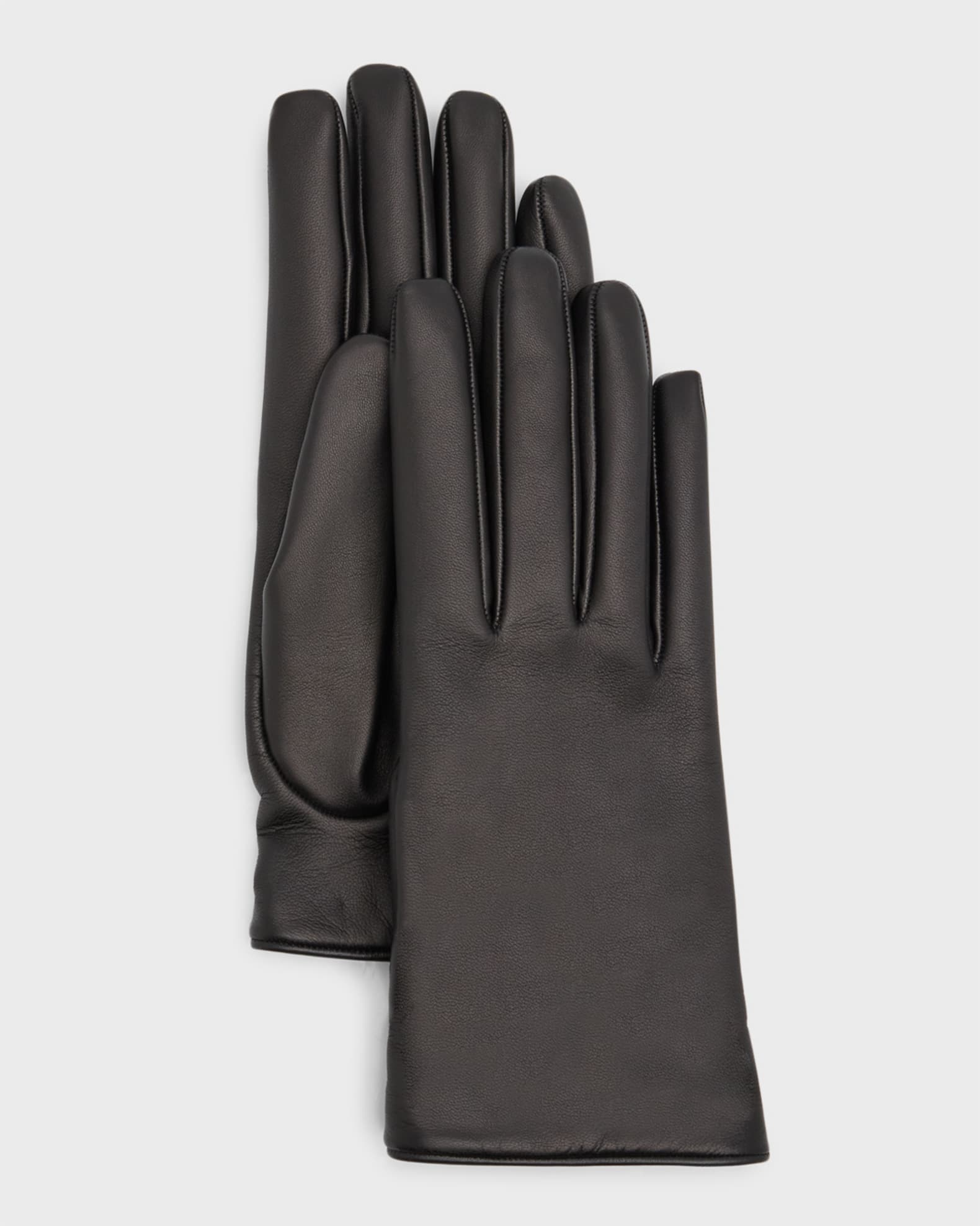 Saint Laurent YSL Vintage-Style Slit Gloves | Neiman Marcus
