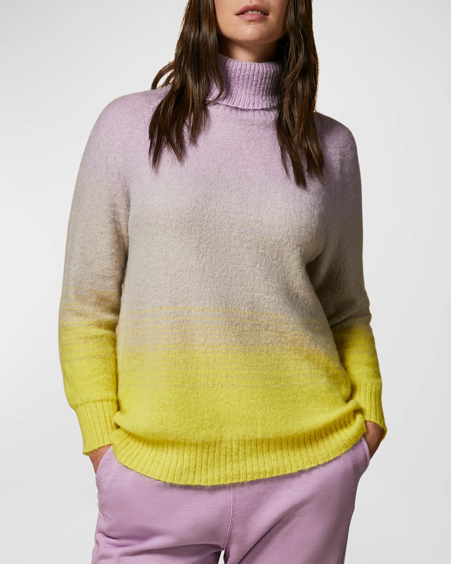 Plus size yellow turtleneck clearance