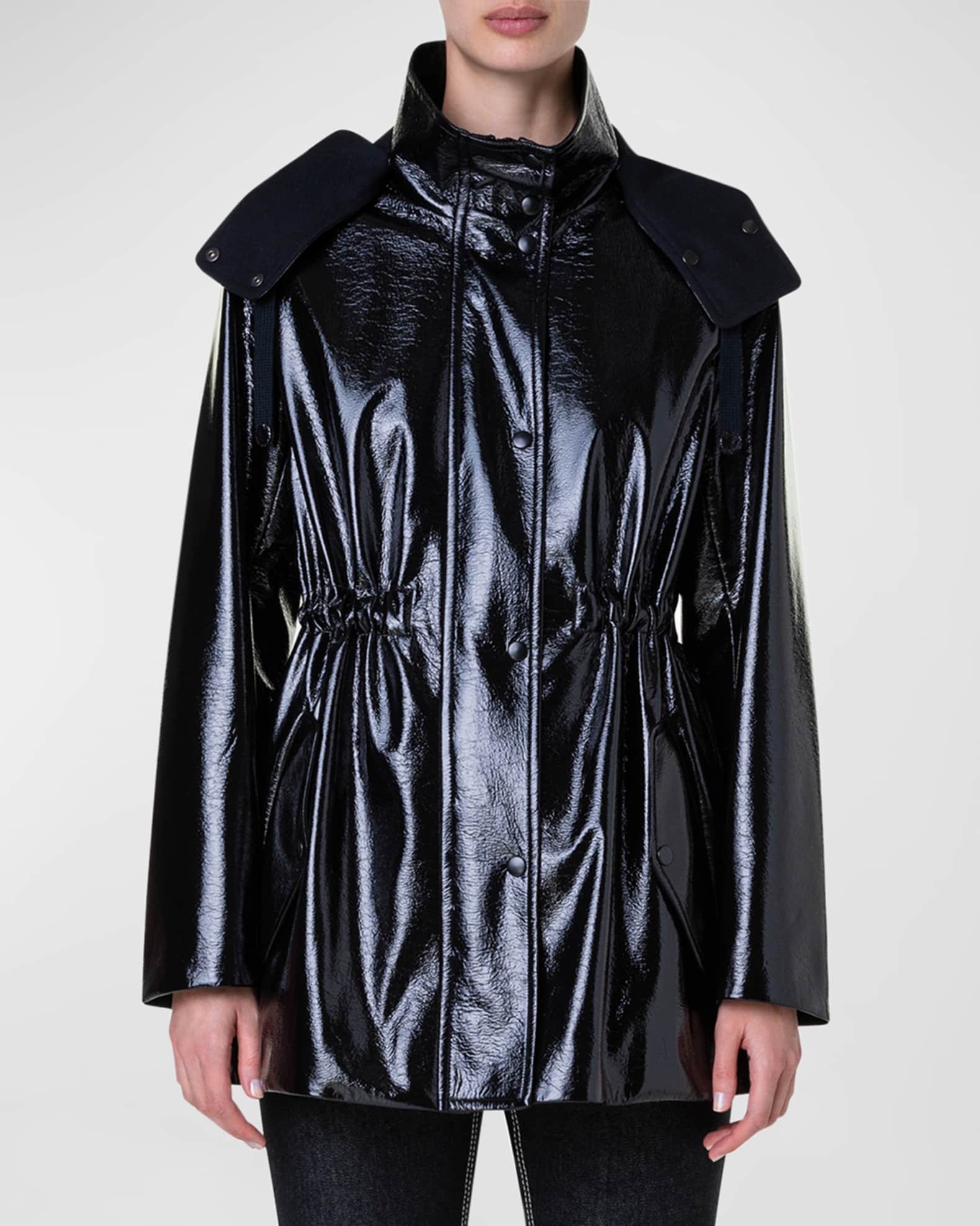 Weekday patent coat deals